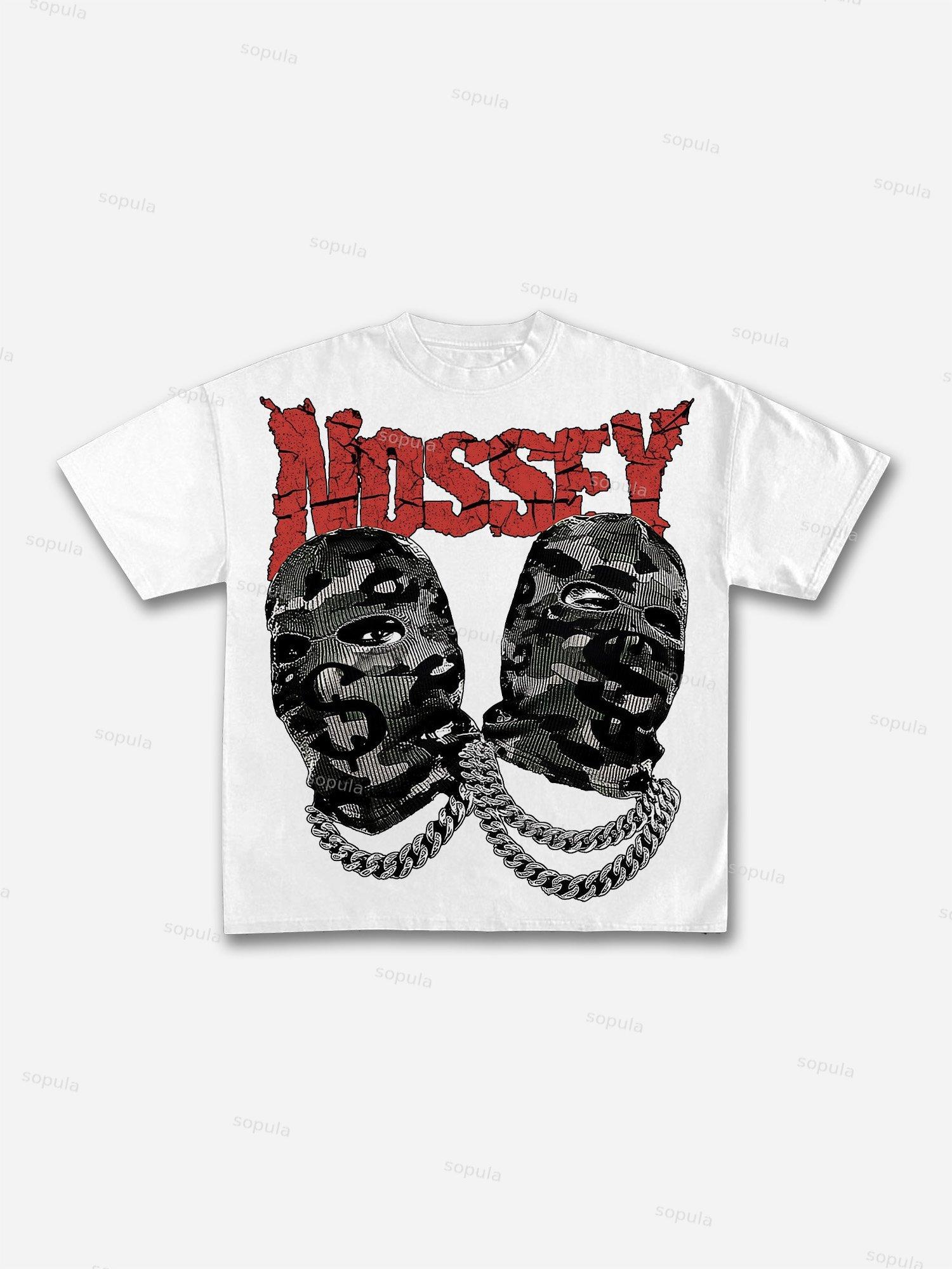 Men's Freedom Street Portrait Print Cotton T-shirt Product Image