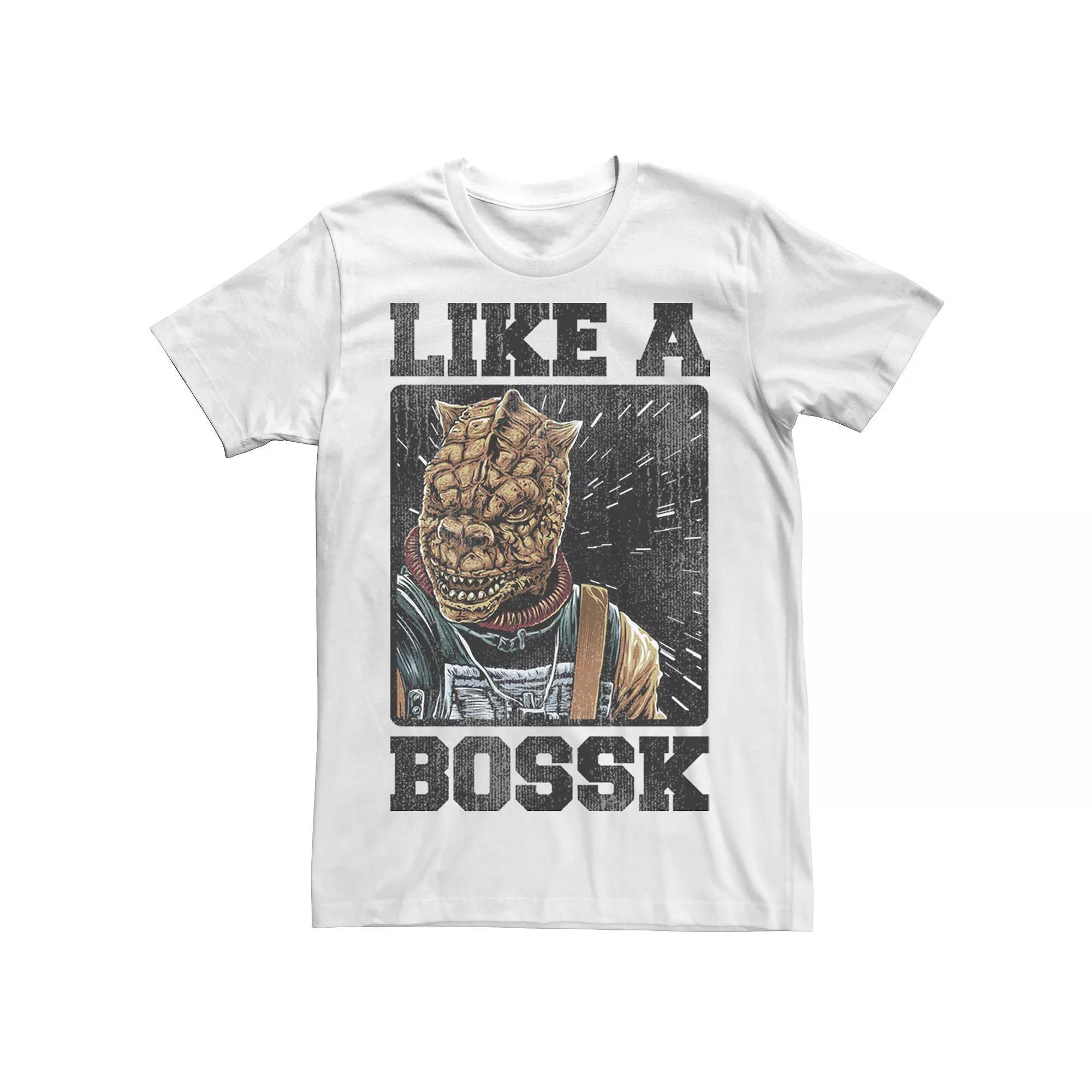 Men's Star Wars "Like a Bossk" Tee, Size: Large, Athletic Grey Product Image