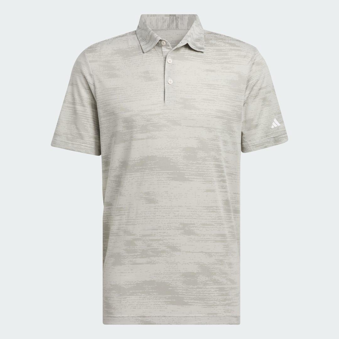 adidas Ultimate365 Textured Stripe Polo Shirt Alumina S Mens Product Image