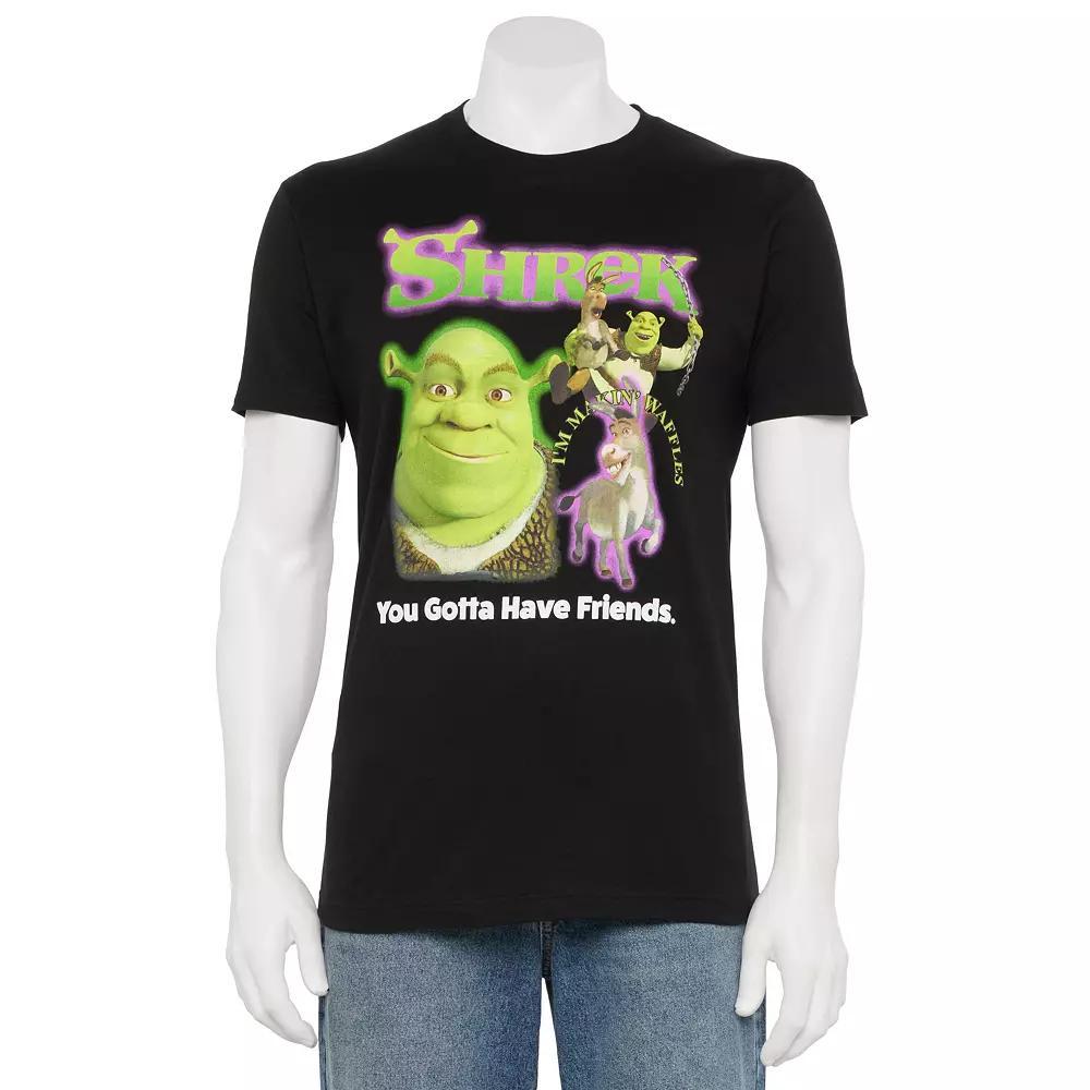 Men's Shrek "You Gotta Have Friends" Faux Bootleg Graphic Tee, Size: XL, Black Product Image