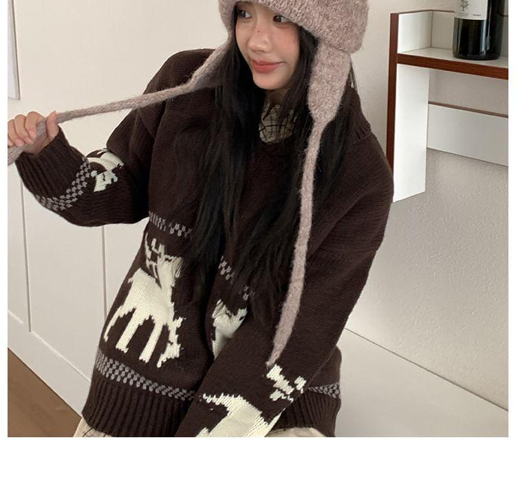 Plain Ear Accent Earflap Hat Product Image