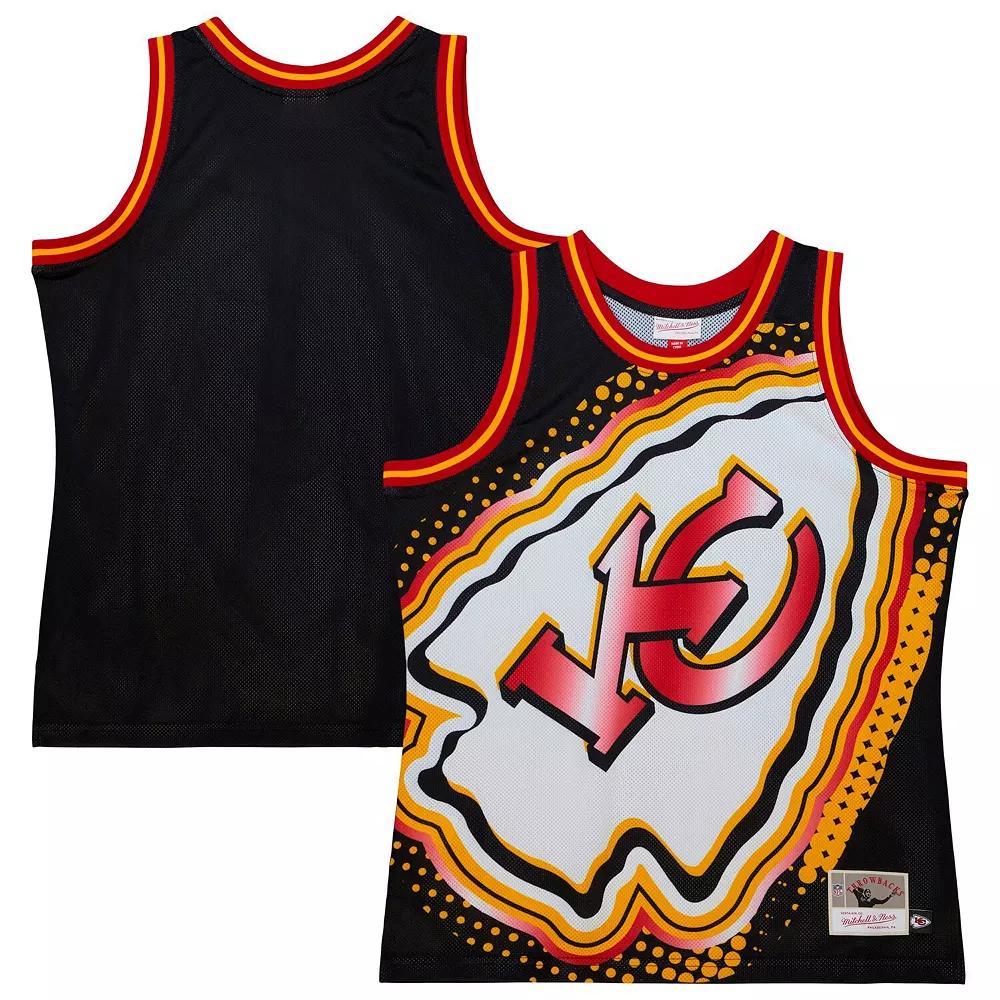 Men's Mitchell & Ness Black Kansas City Chiefs Big Face 7.0 Fashion Tank Top, Size: Large Product Image