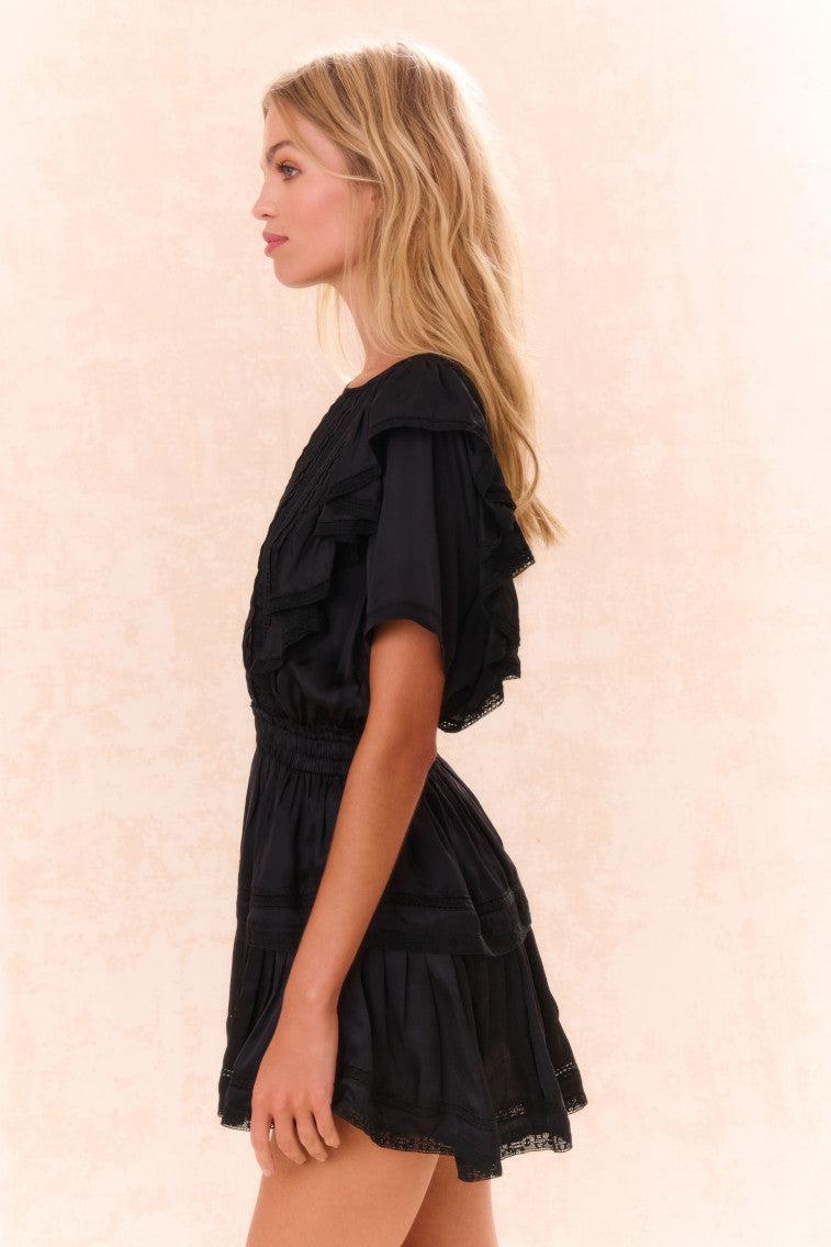 Natasha Ruffle Mini Dress Product Image
