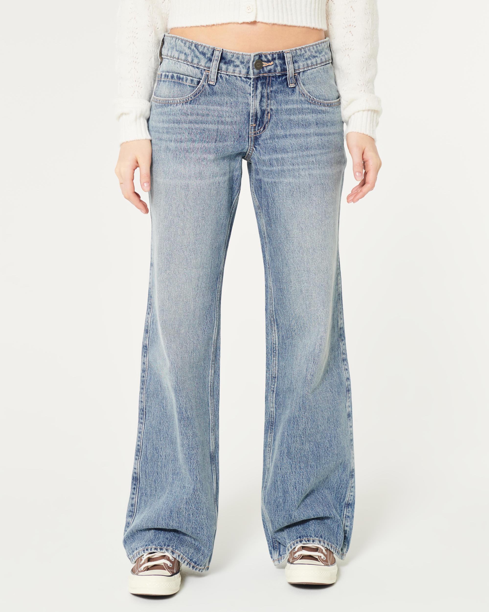 Low-Rise Washed Black Baggy Cargo Jeans Product Image