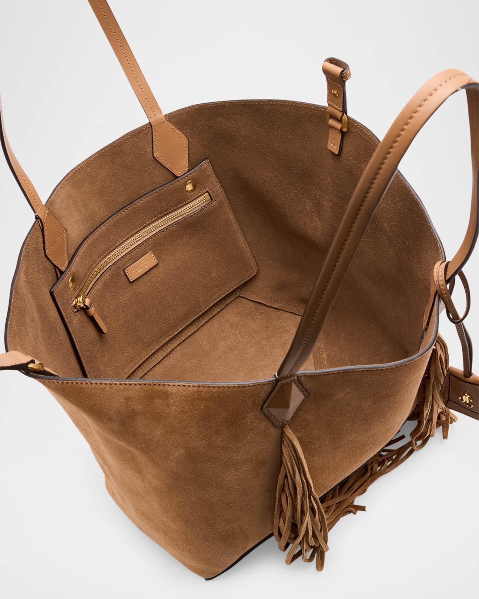 Diamond Medium Fringe Suede Tote Bag Product Image
