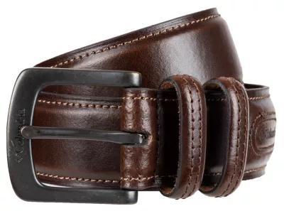 Columbia Double Loop-Stitched Leather Belt Product Image
