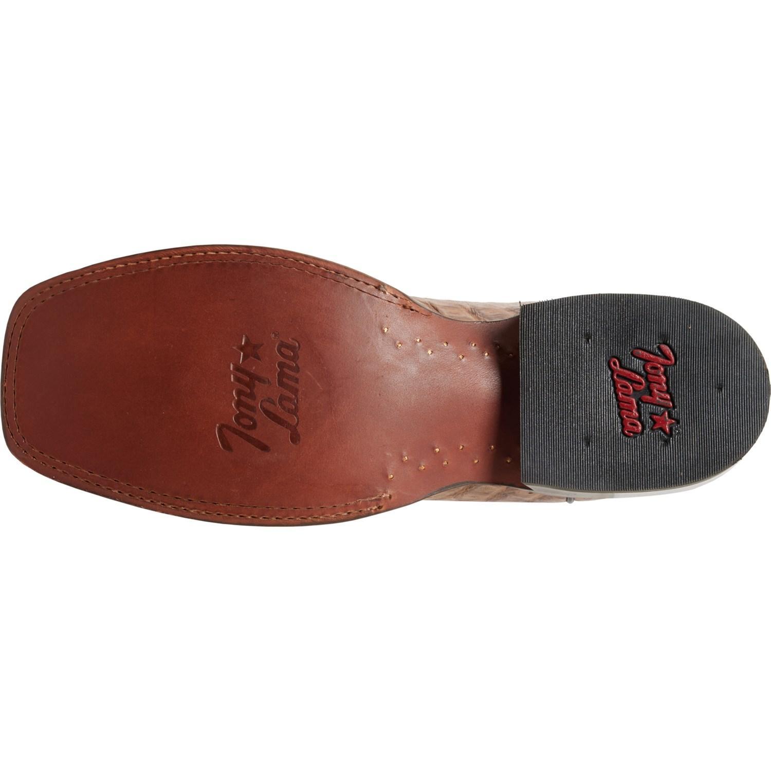 Tony Lama Marfa 11” Cowboy Boots - Caiman Leather, Square Toe (For Men) Product Image