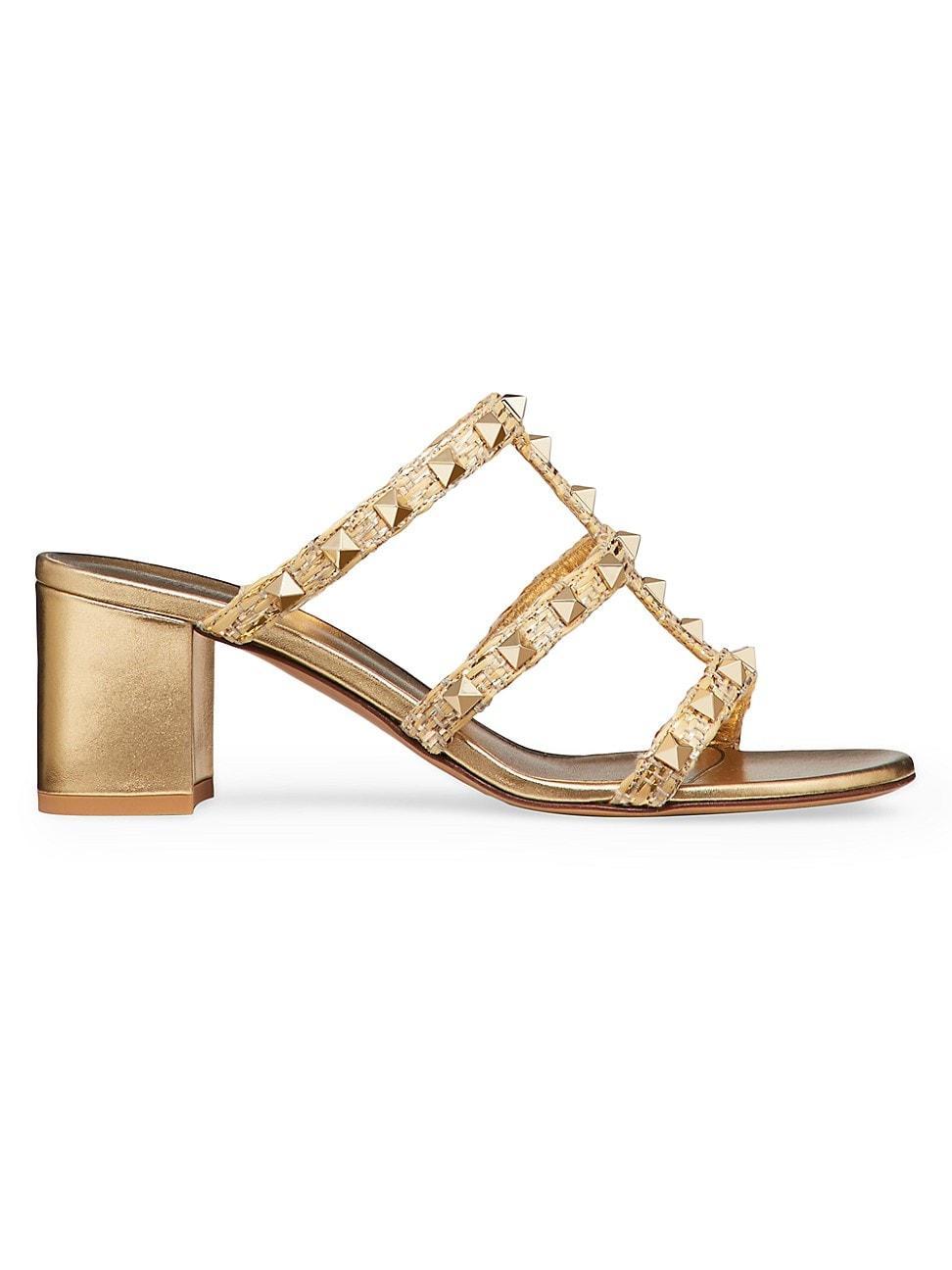 Womens Roman Stud Leather Mules Product Image