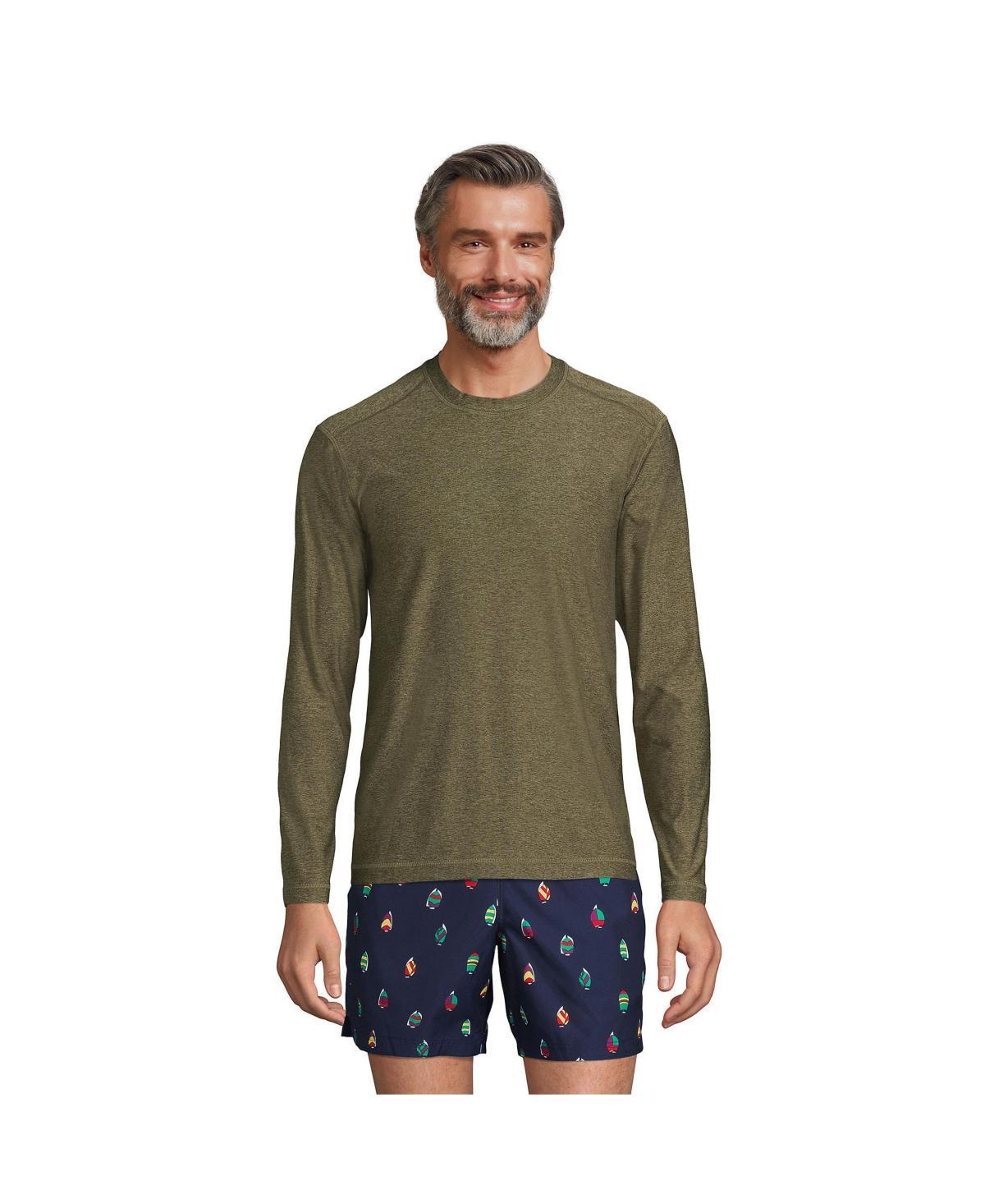 Big & Tall Lands' End SPF Long Sleeve Tee, Men's, Size: Medium Tall, Deep  Blue Product Image