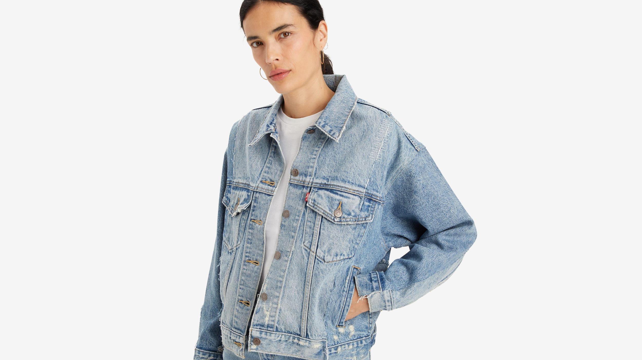 90s Repaired Trucker Jacket Product Image