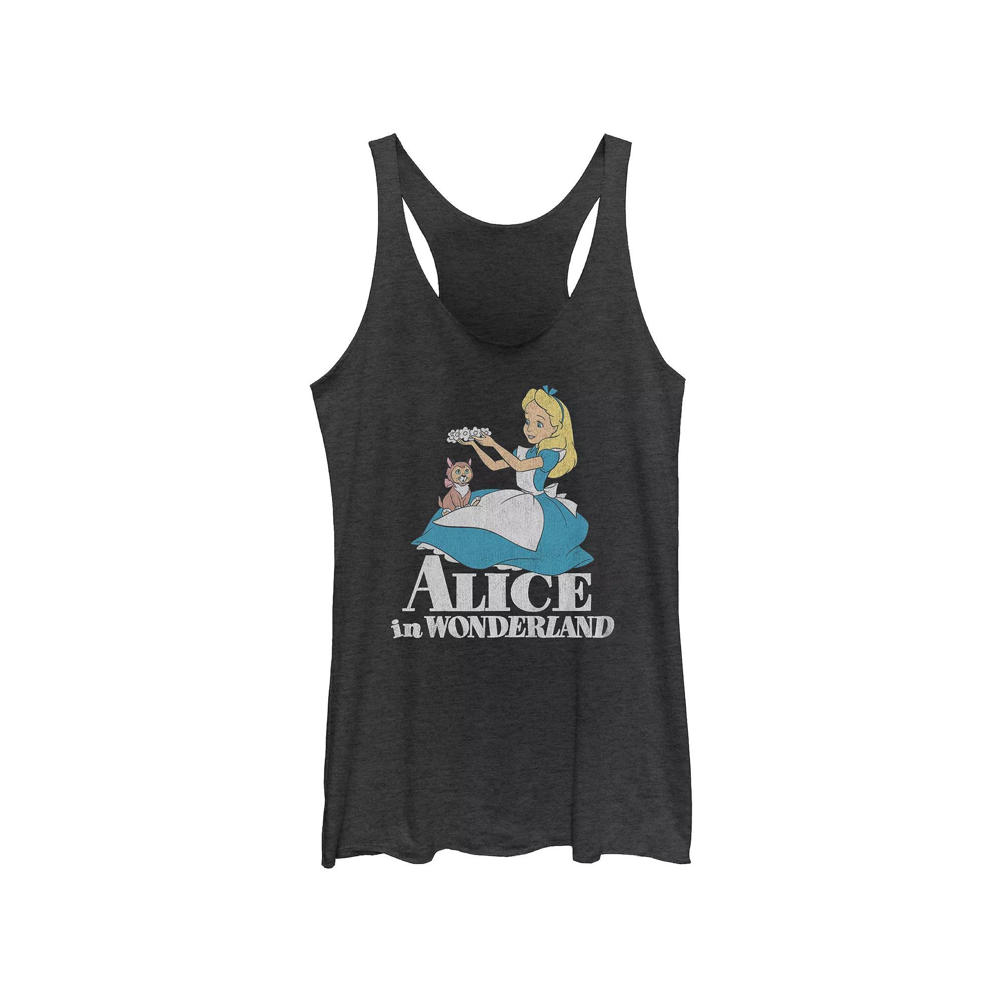 Disney's Lilo & Stitch Women's Ohana Varsity Stitch Tri-Blend Racerback Tank Top, Girl's, Size: XL, Gray Grey Product Image