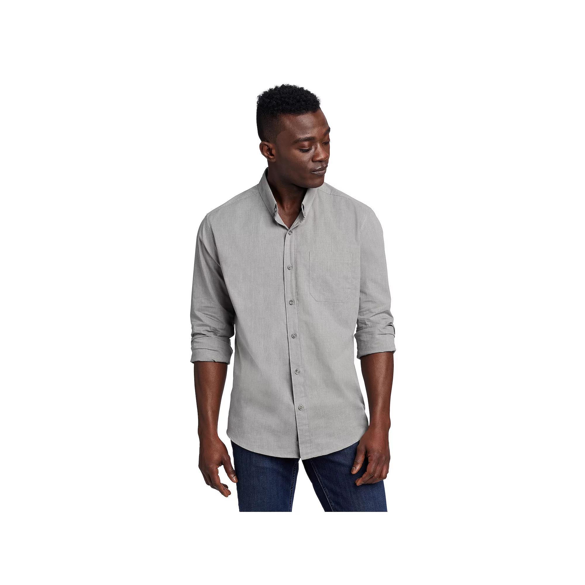 Big & Tall Eddie Bauer Long Sleeve Voyager Flex Shirt, Mens Product Image