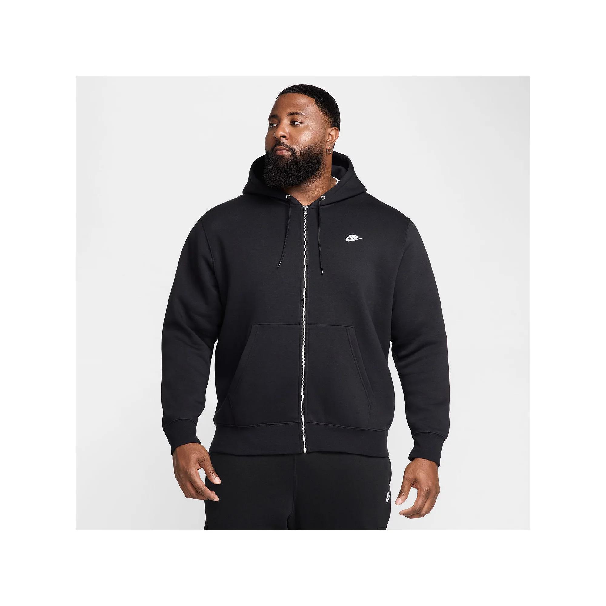 Nike Men's Club Full-Zip Fleece Hoodie Product Image