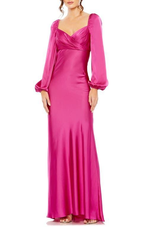 Womens Ieena Sweetheart Neckline Puff Sleeve Gown Product Image