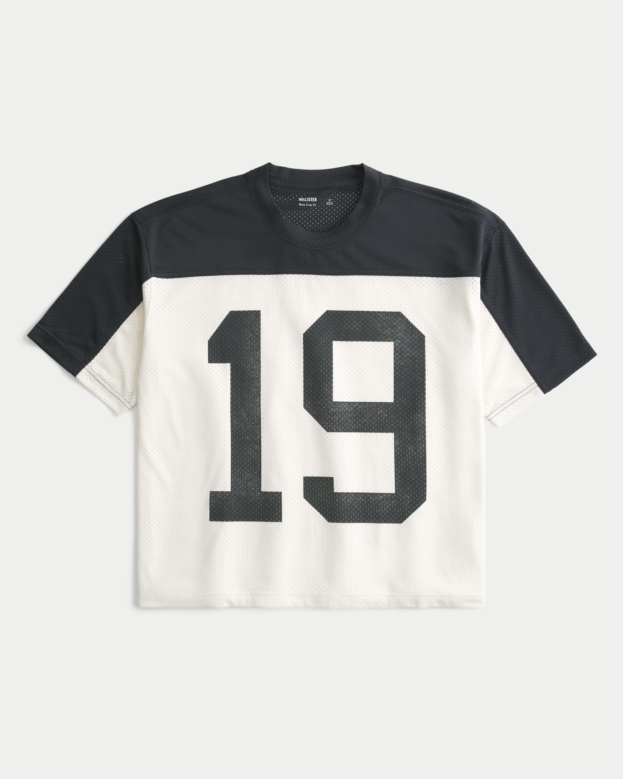 Boxy Crop Mesh North Valley Graphic Jersey Product Image