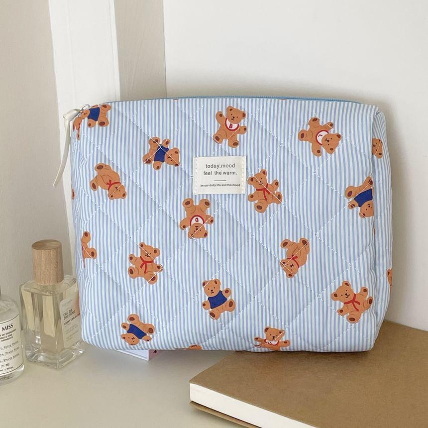 Bear Fabric Clutch / Makeup Bag (Various Designs) Product Image