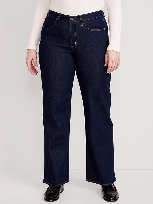 High-Waisted Wow Wide-Leg Jeans Product Image