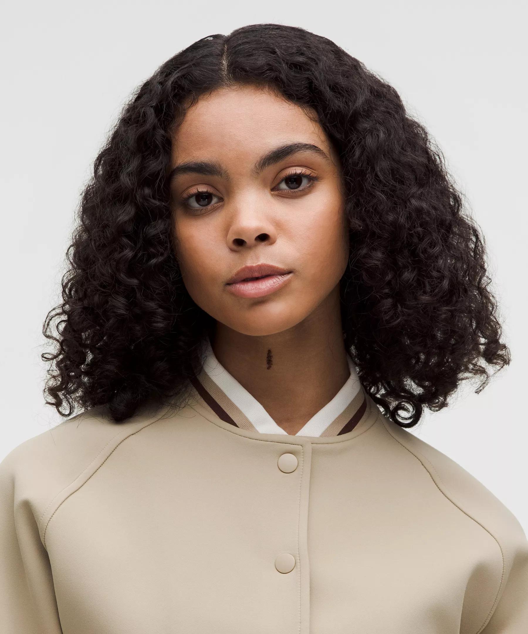 Snap-Front Collegiate Jacket Product Image