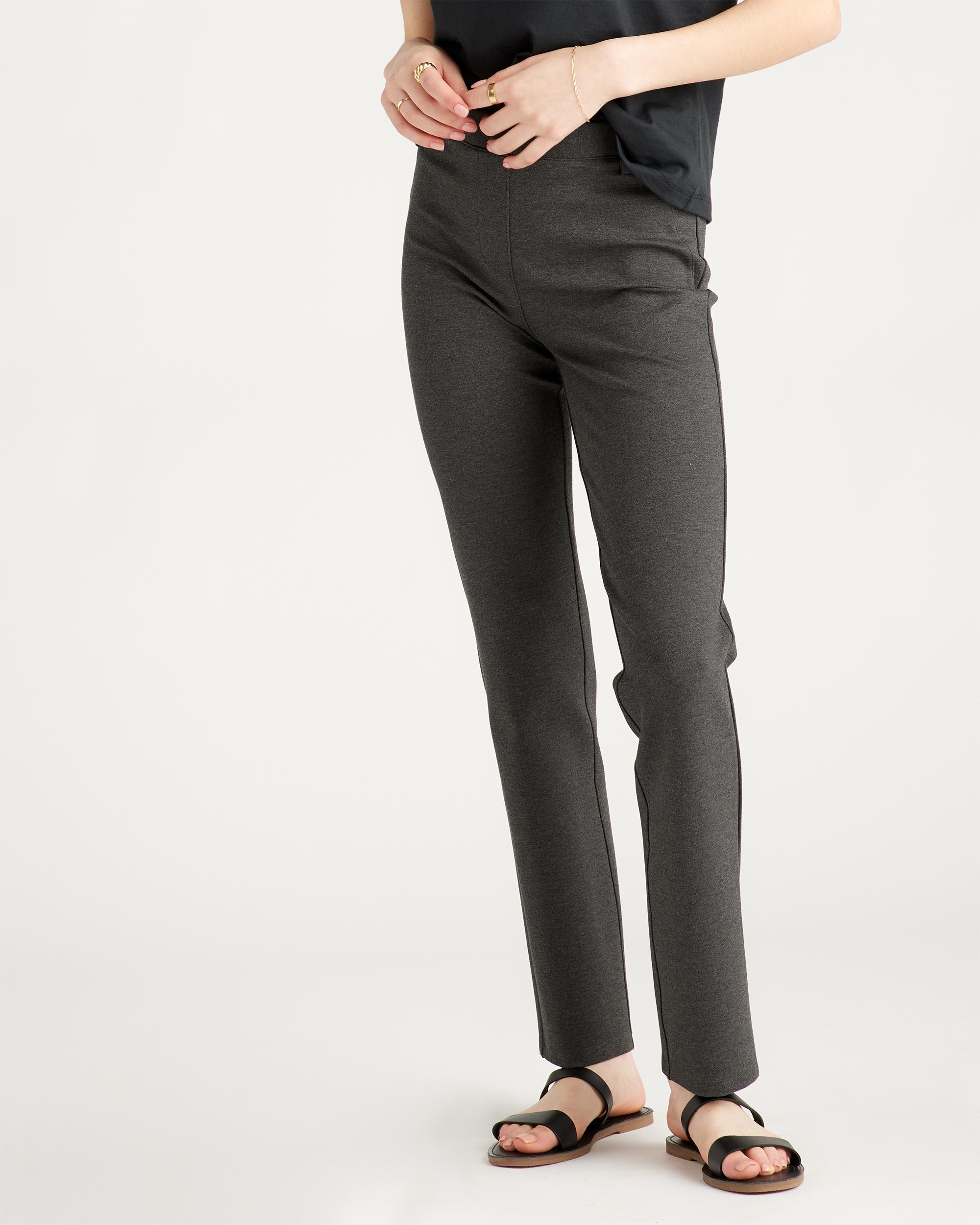 Quince | Women's Ultra-Stretch Ponte Straight Leg Pants Petite Size XL, Rayon Product Image
