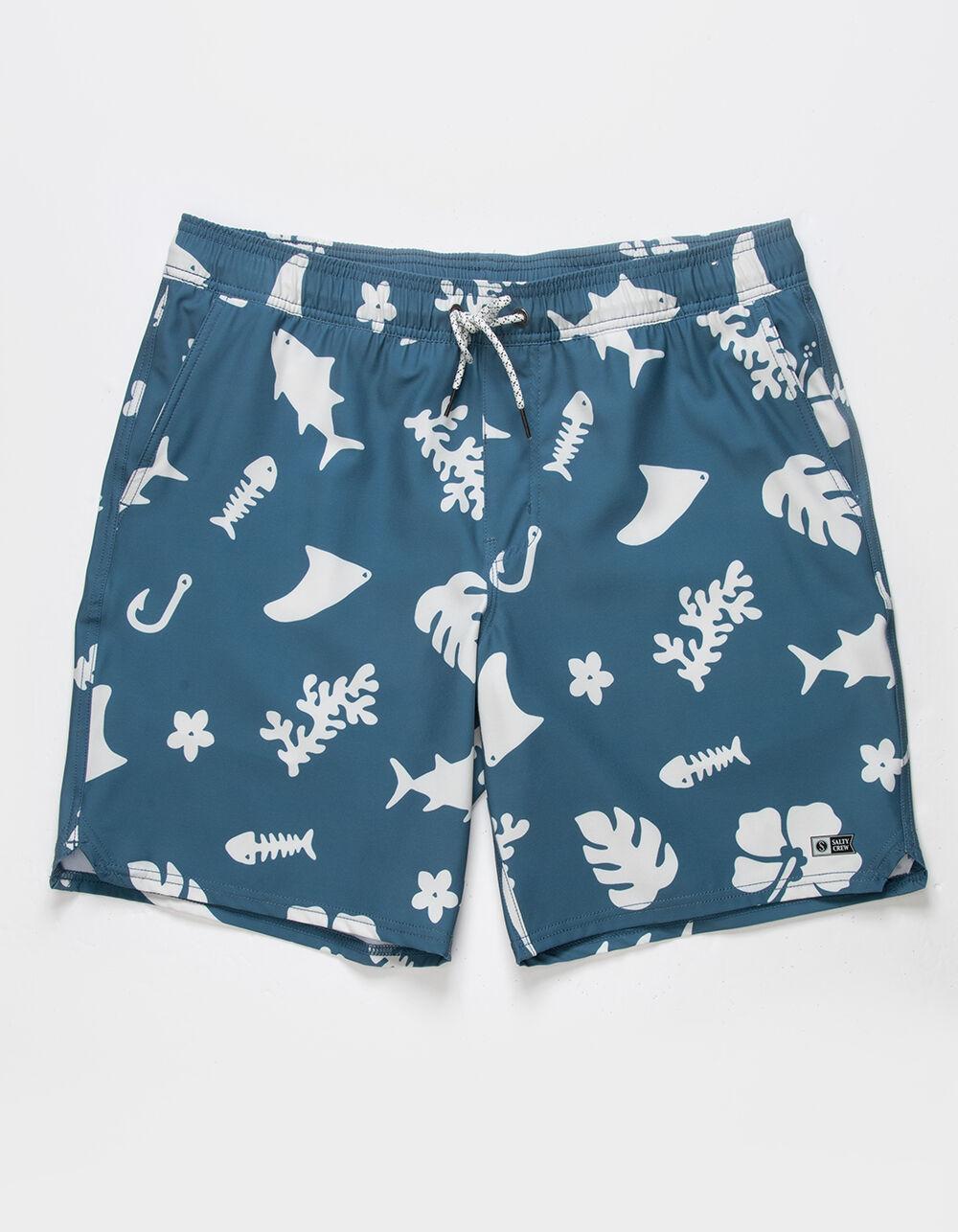 SALTY CREW Lowtide Mens 18'' Elastic Boardshorts - DARK BLUE Product Image