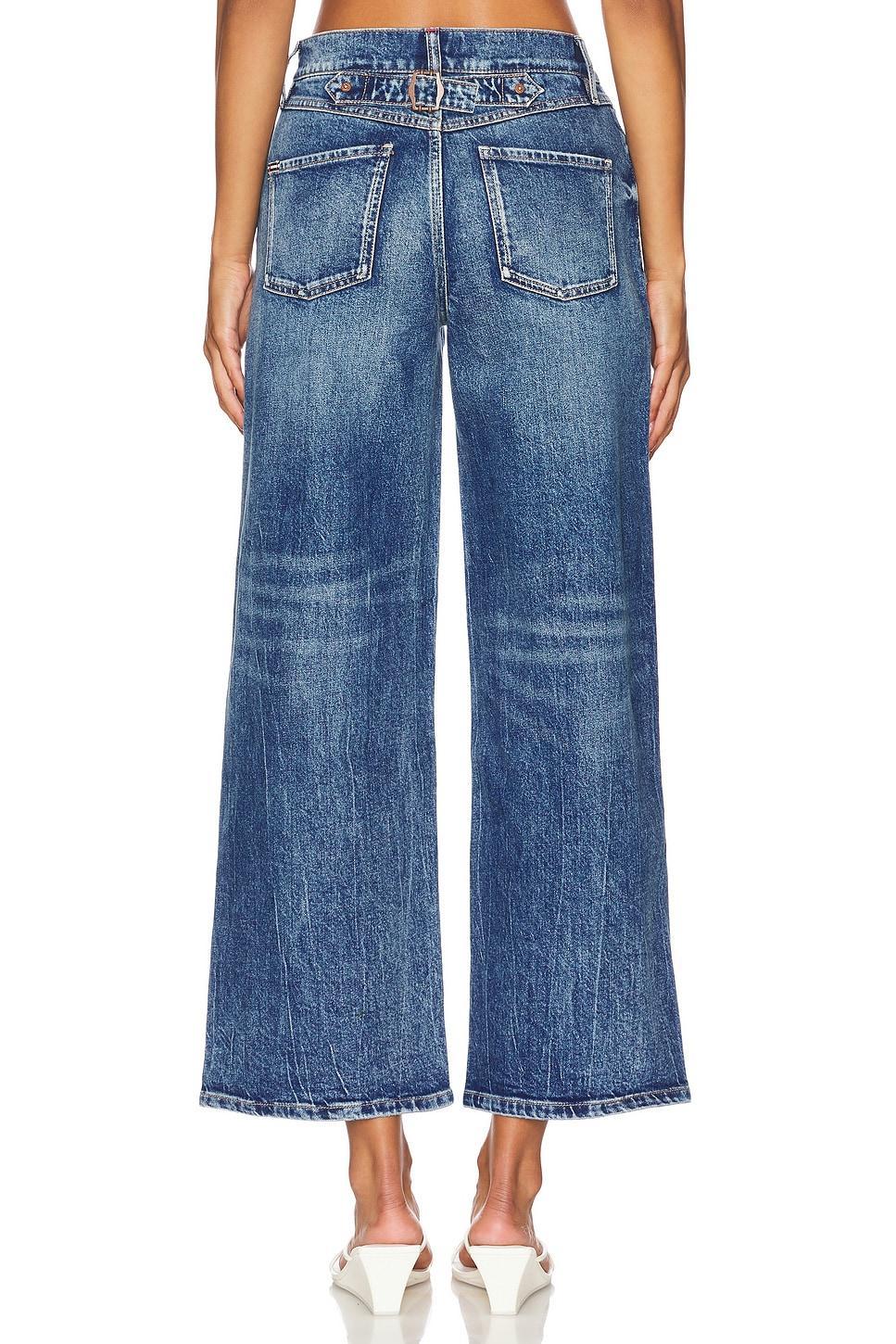 Ernie Cropped Low Rise Buckle Back Baggy Jean Alice + Olivia Product Image