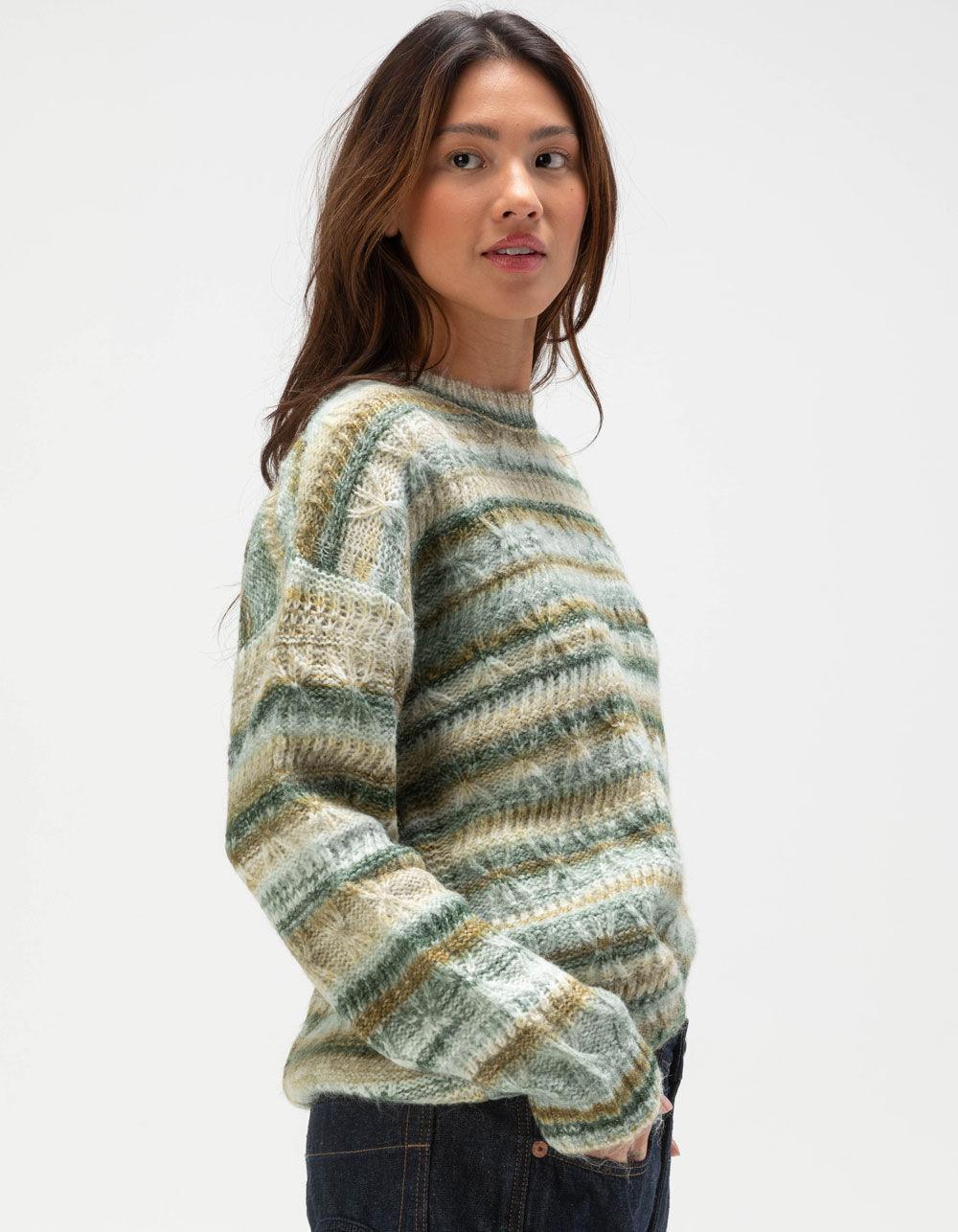BDG Urban Outfitters Womens Textured Slouch Sweater - GREEN Product Image