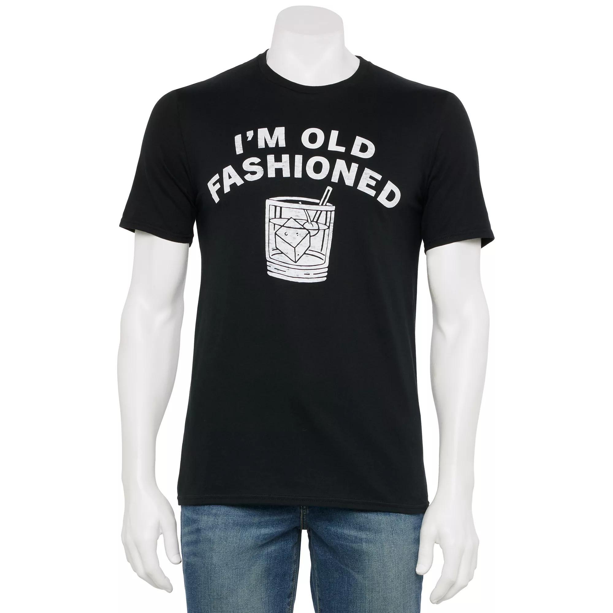 Men's I'm Old Fashioned Tee, Size: Small, Black Product Image