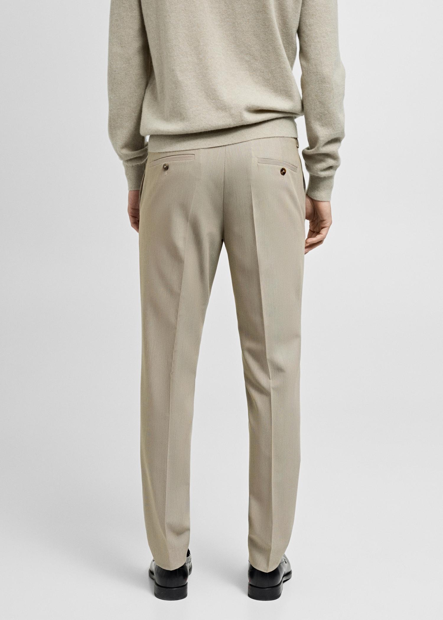 Stretch fabric super slim-fit suit trousers - Men | MANGO USA Product Image