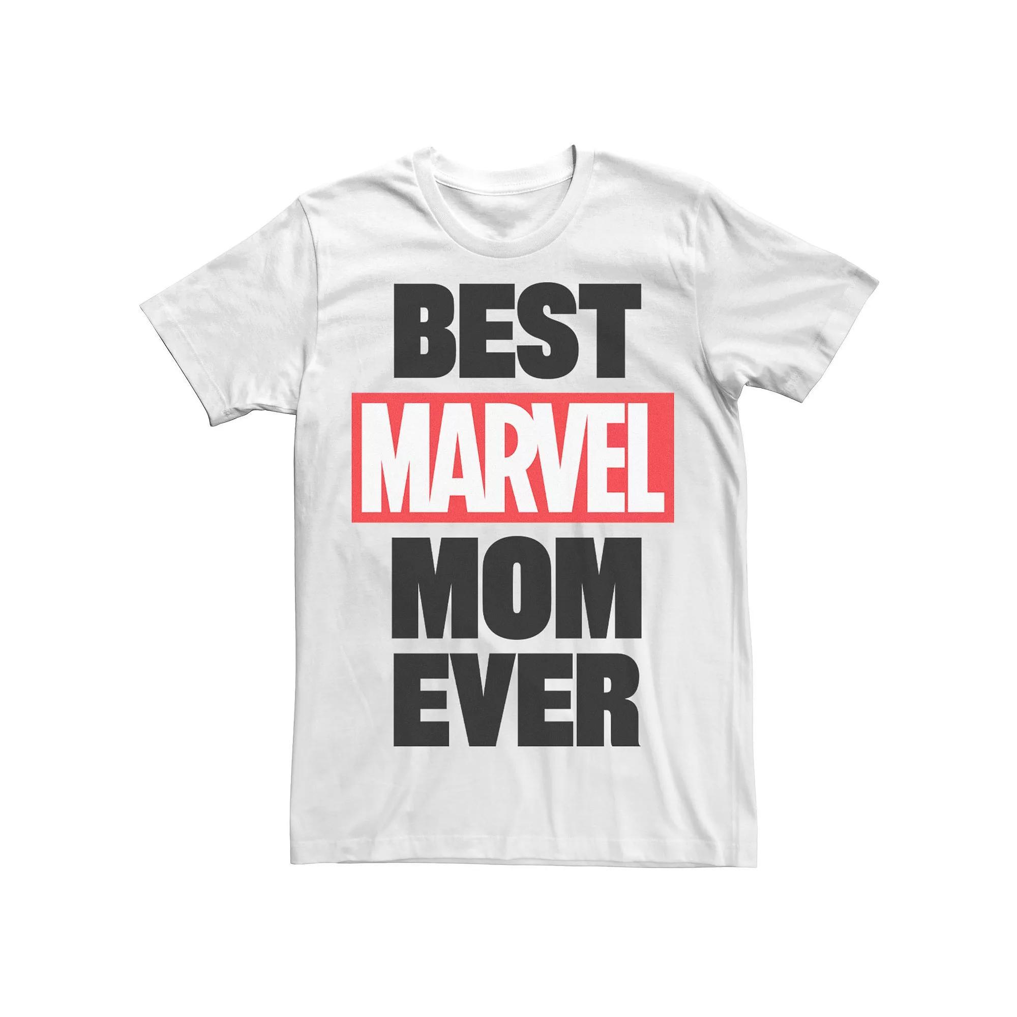 Men's Marvel Black Widow "Best Mom Ever" Tee, Size: 3XL, White Product Image