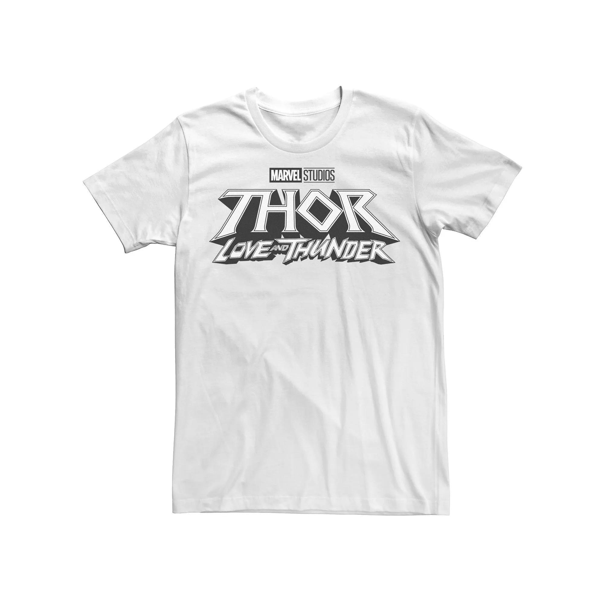 Men's Marvel Thor Love And Thunder Basic Logo Tee, Size: Small, White Product Image