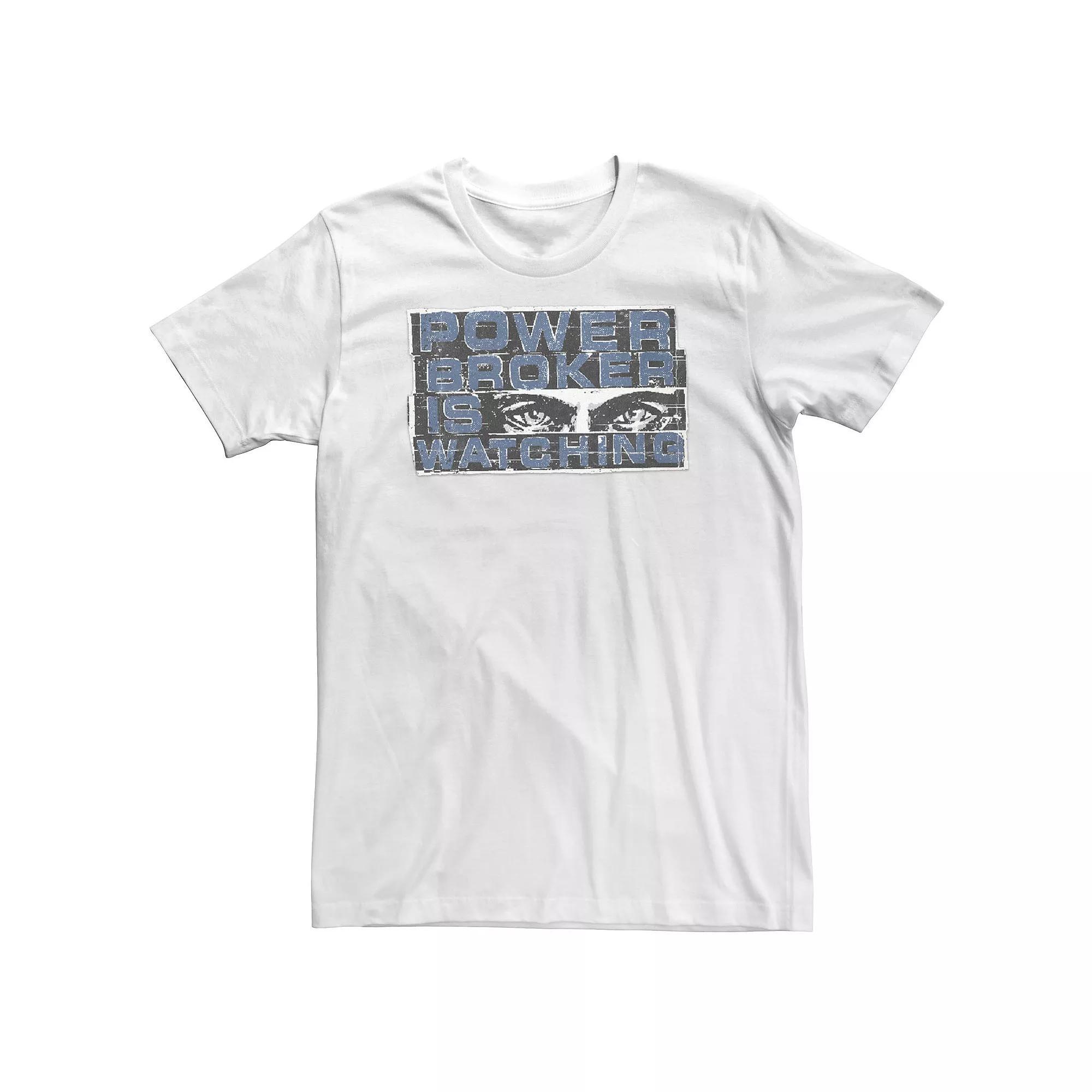 Big & Tall Marvel Falcon And The Winter Soldier "Power Broker Is Watching" V3 Tee, Men's, Size: 4XL, White Product Image