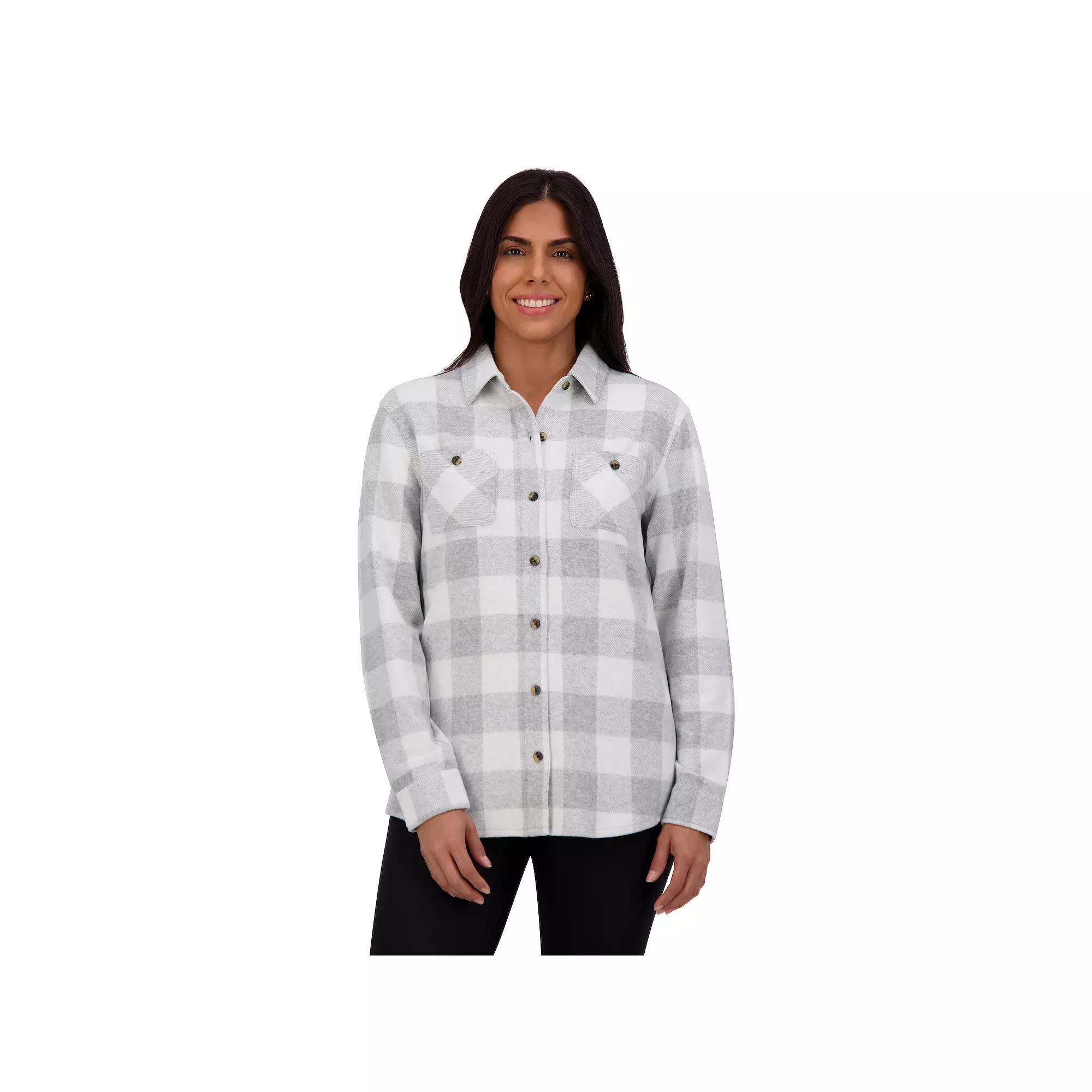 Women's ZeroXposur Billy Brushed Knit Plaid Shirt, Size: Medium, Red Scotch Product Image