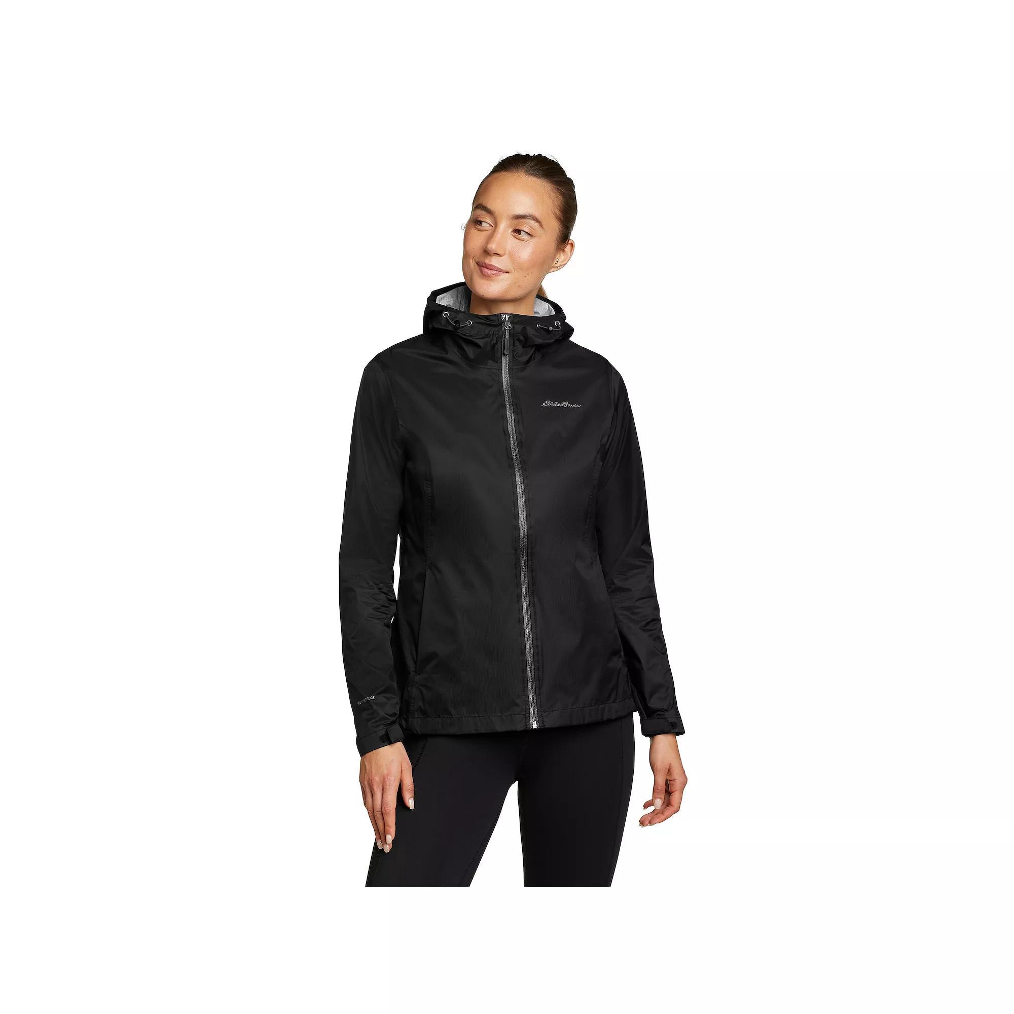 Women's Eddie Bauer Cloud Cap Rain Jacket, Size: Large, Black Product Image