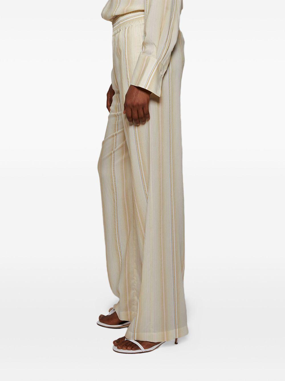 striped elastic-waist trousers Product Image