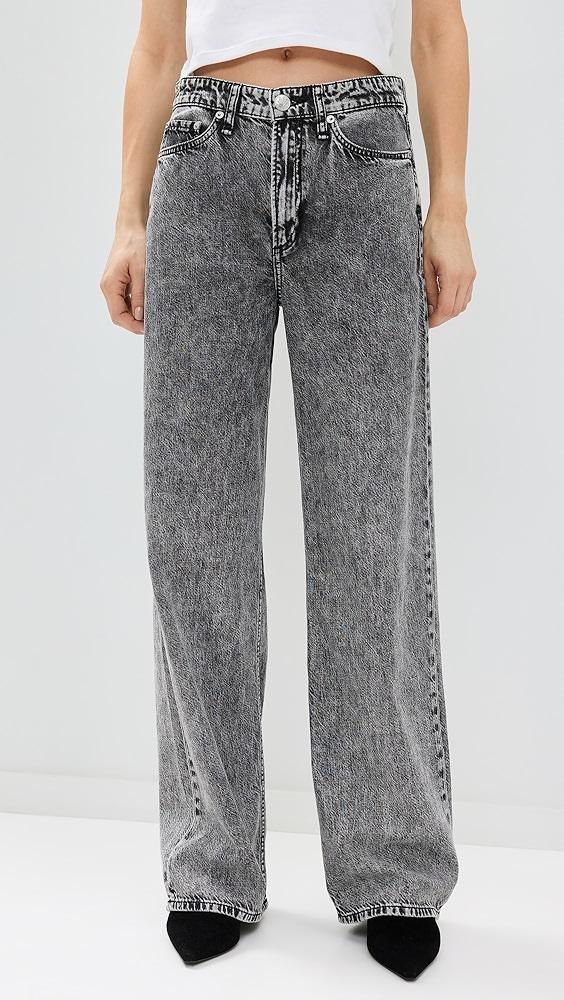 rag & bone Featherweight Logan Wide Leg Jeans | Shopbop Product Image