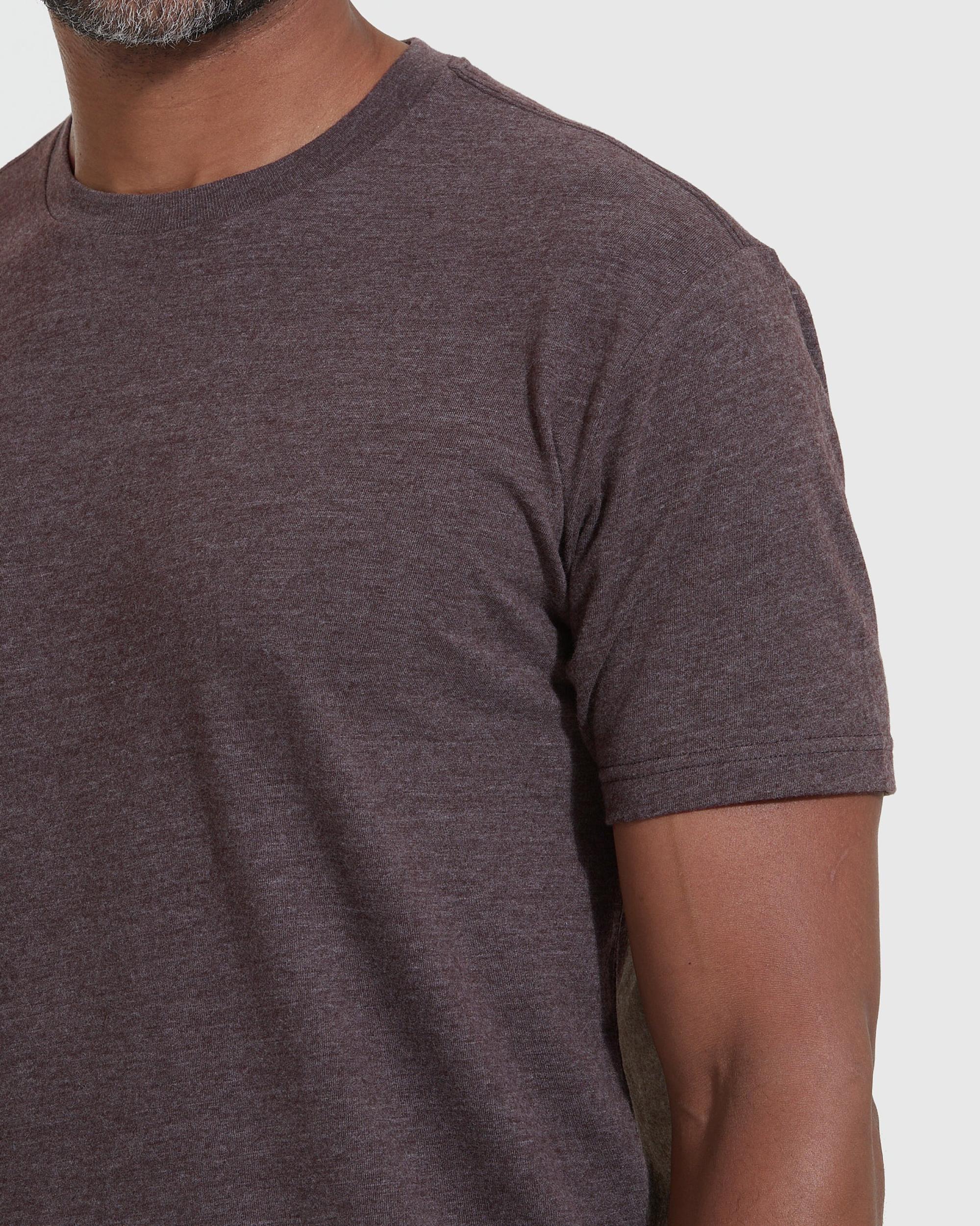 Heather Dark Oak Classic Crew Neck Product Image