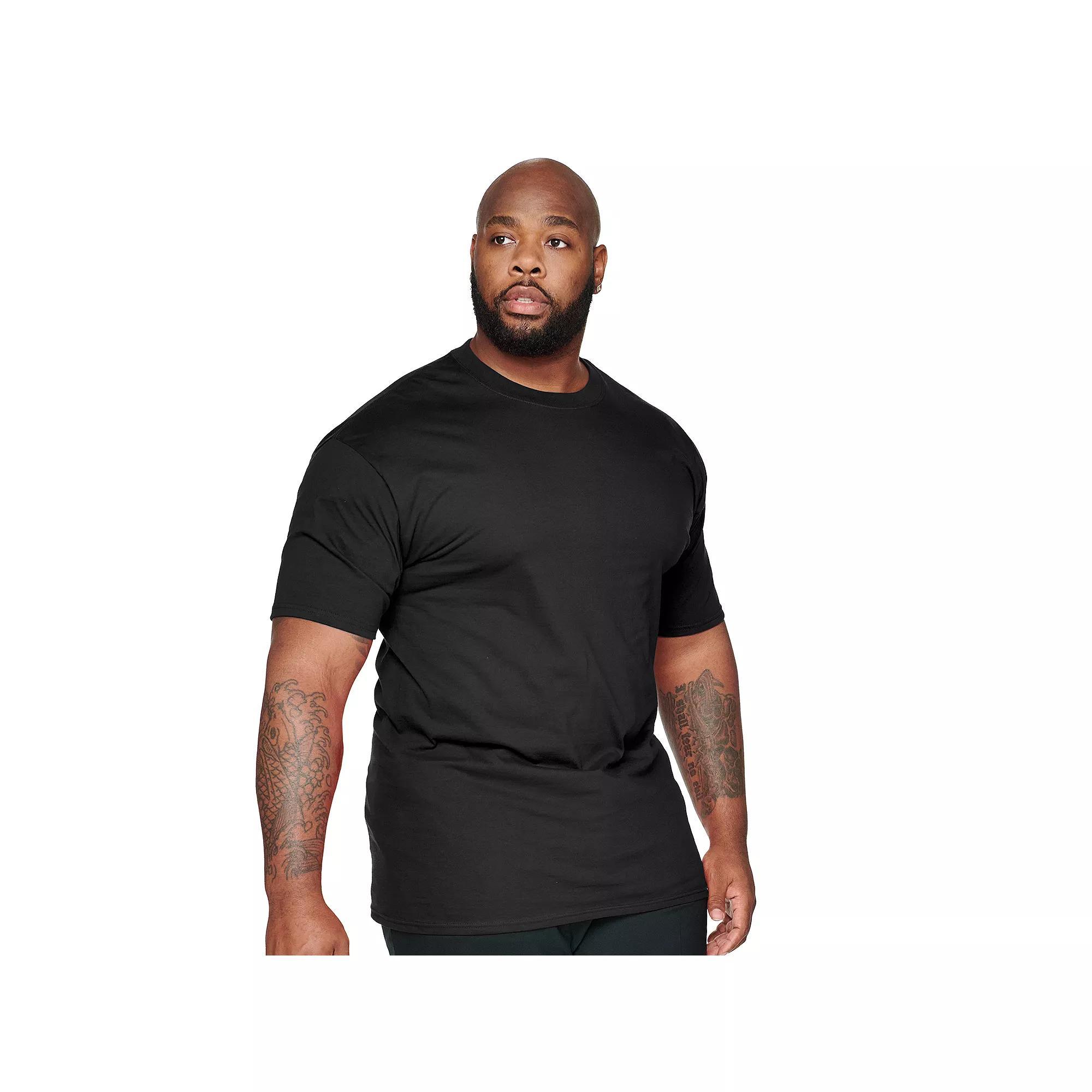Big & Tall Hanes® Beefy-T Tee, Men's, Size: 3XL Tall, Black Product Image