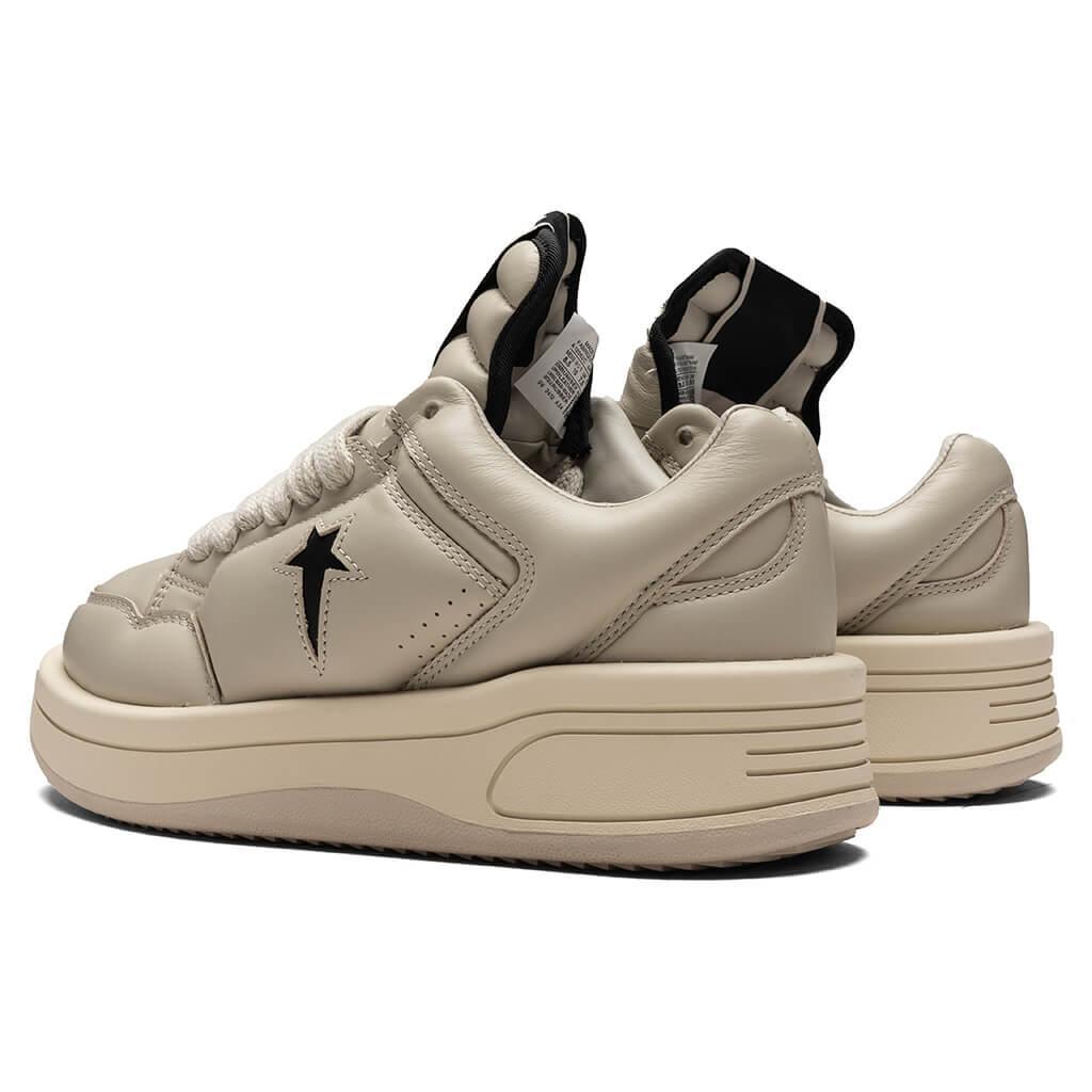 Rick Owens DRKSHDW x Converse Turbowpn Ox Leather Shoes - Oyster/Black Male Product Image