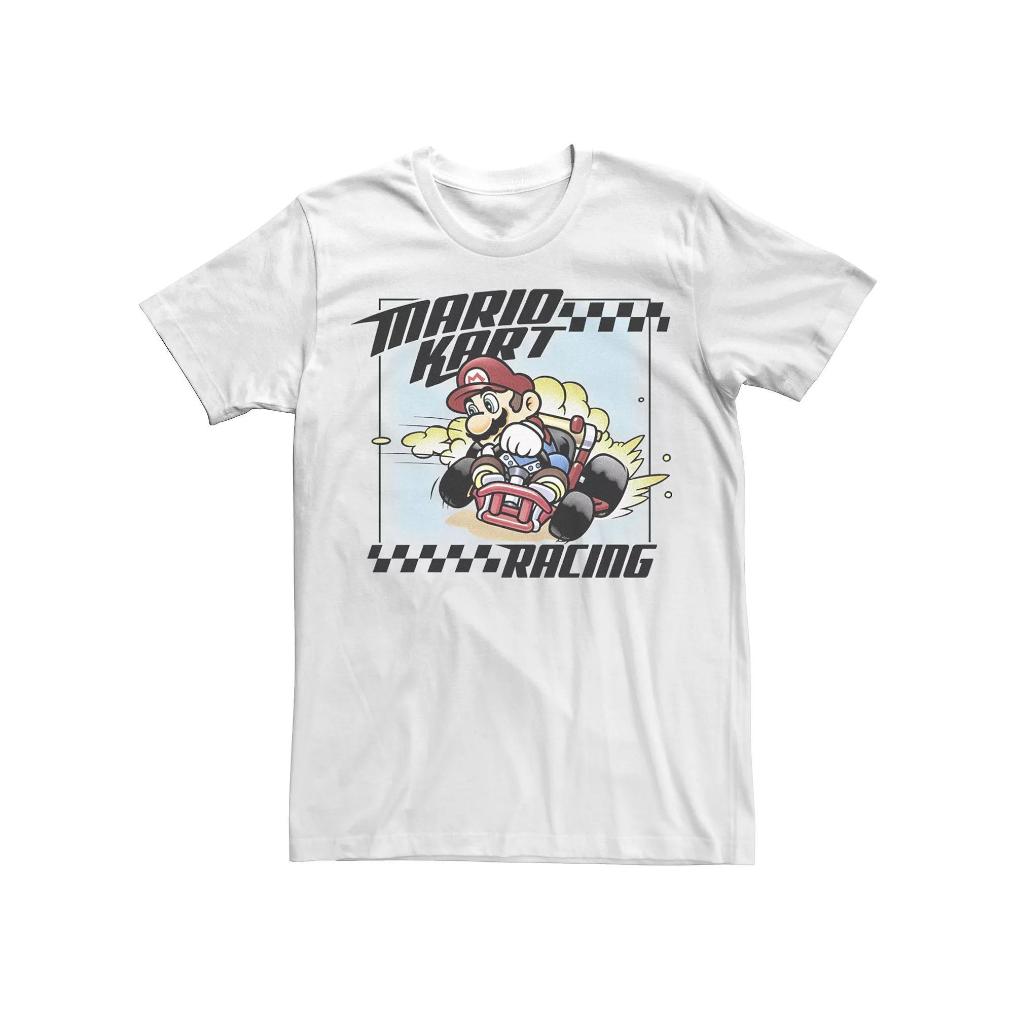 Mens Nintendo Mario Kart Racing Slide Drift Tee Product Image