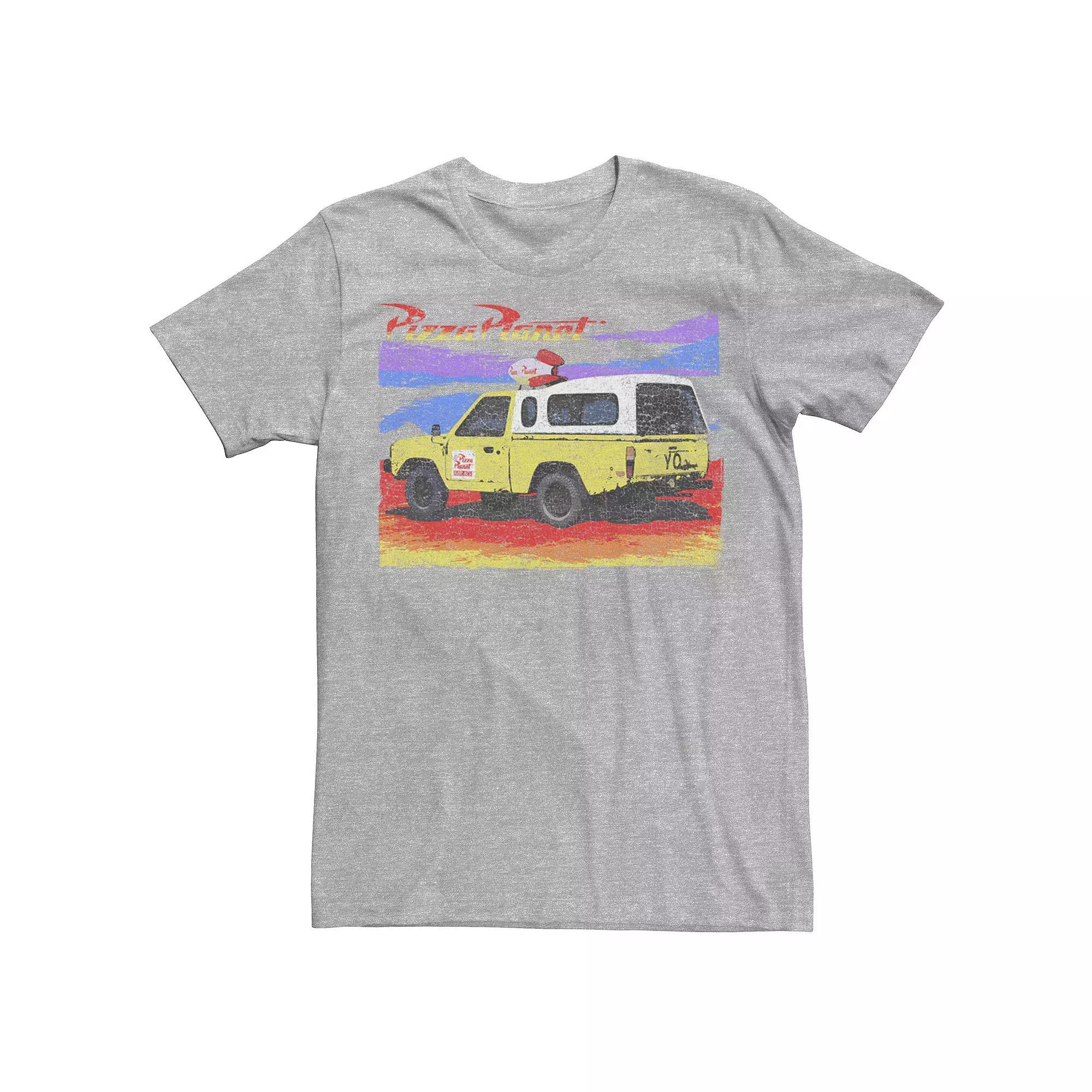 Disney / Pixar's Toy Story Men's Pizza Planet Truck Distressed Tee, Size: Small, Ath Product Image