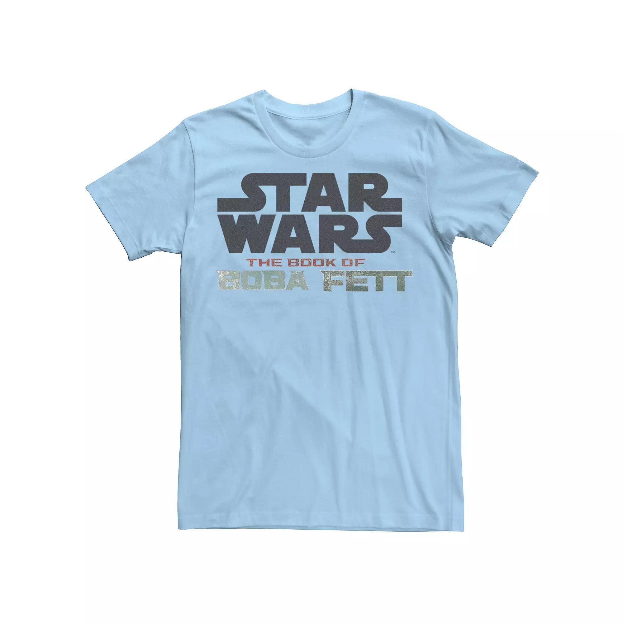 Men's Star Wars The Book Of Boba Fett Gradient Logo Tee, Size: XXL, White Product Image