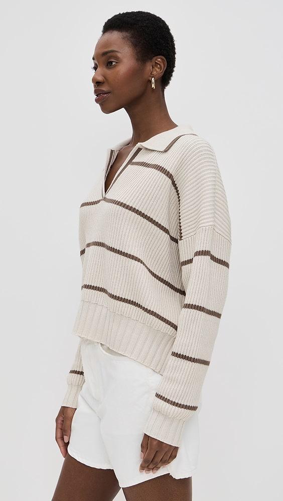Splendid x Cella Jane Stripe Polo Sweater | Shopbop Product Image