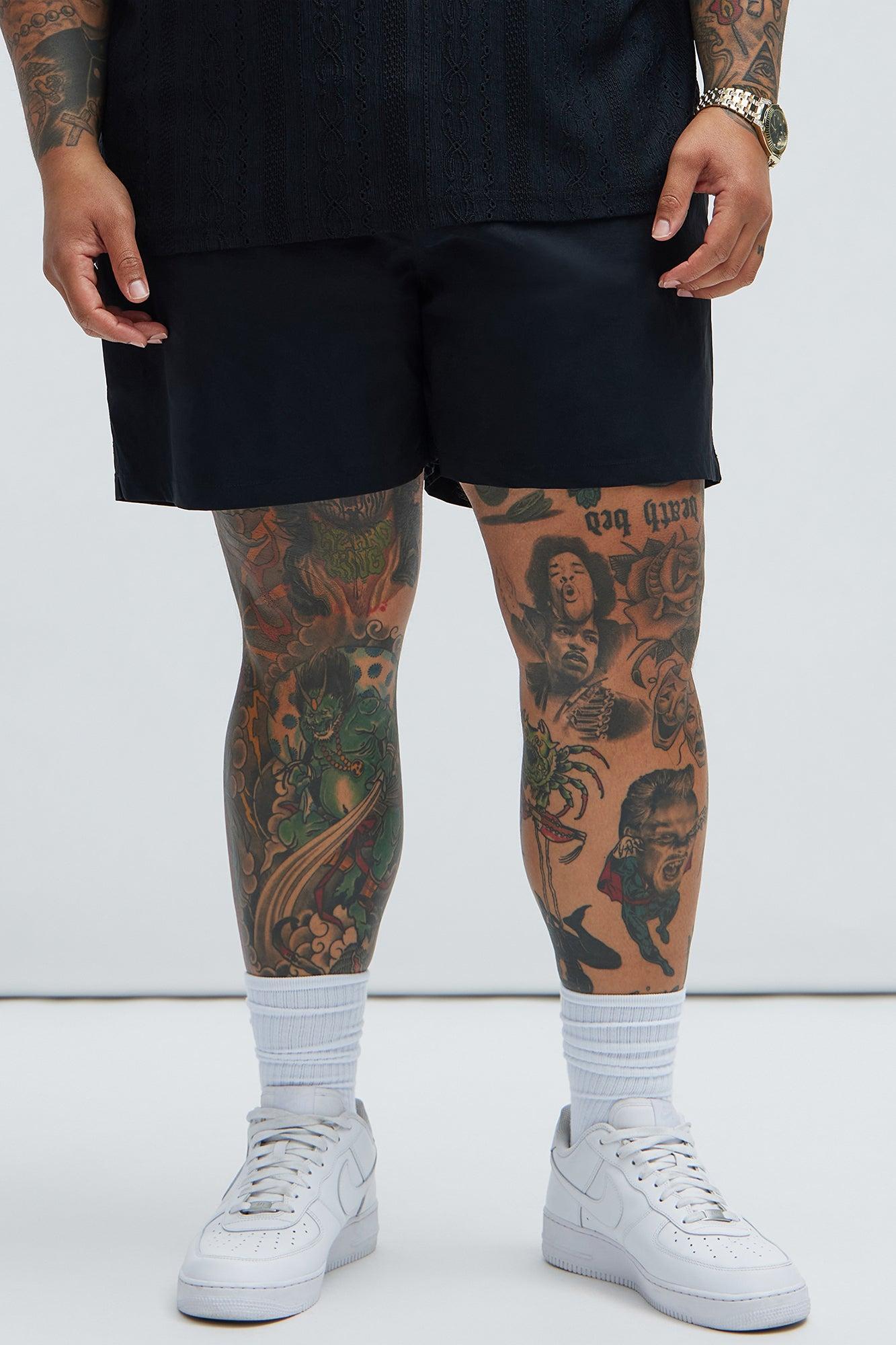 Montez Stretch Swim Trunk Mid - Black Product Image
