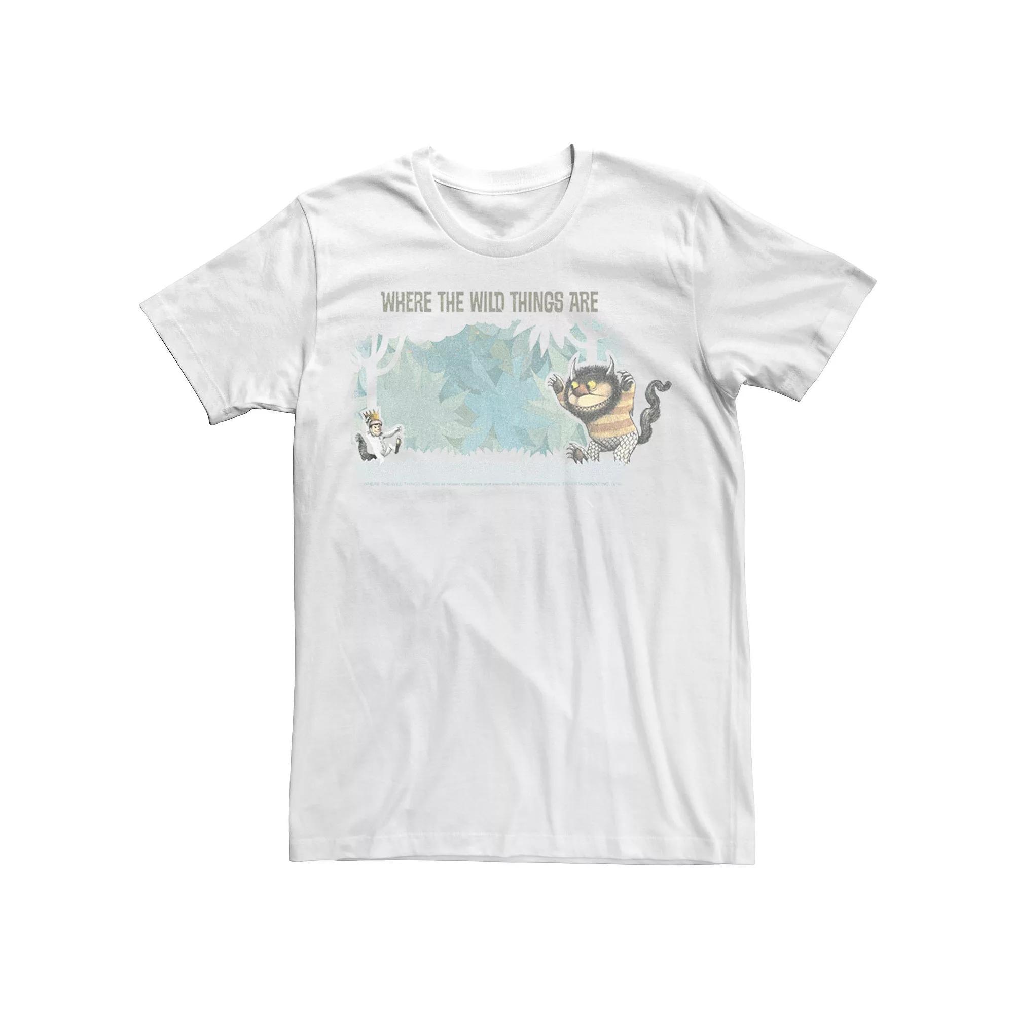 Men's Where The Wild Things Are Cover Tee, Size: Medium, White Product Image