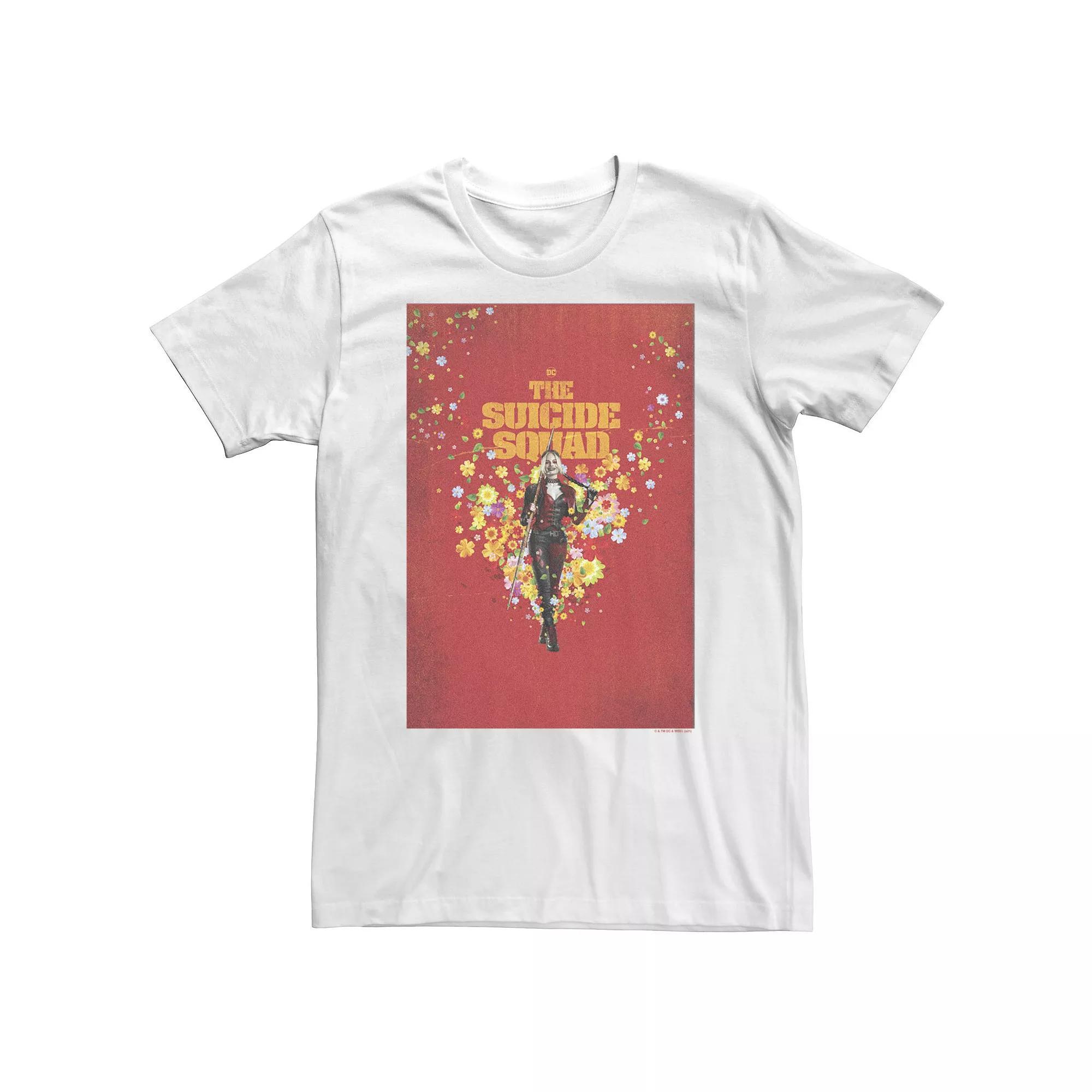 Big & Tall DC Comics The Suicide Squad Harley Quinn Poster Tee, Men's, Size: 4XL, White Product Image
