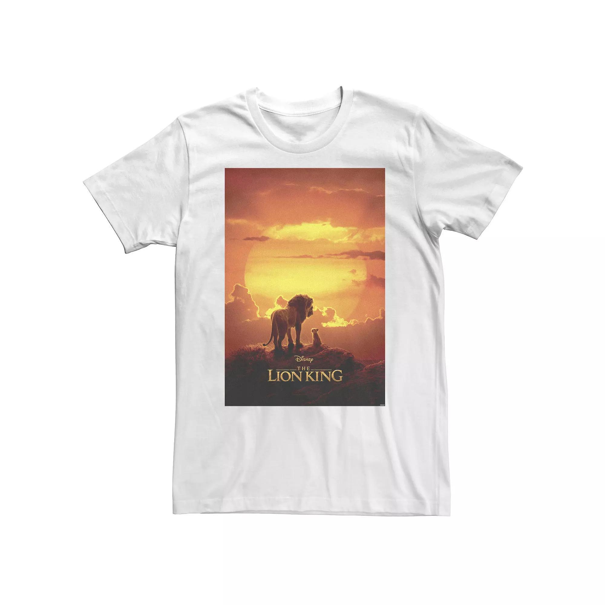 Big & Tall Disney The Lion King Pride Rock Live Action Movie Poster Tee, Men's, Size: XL Tall, White Product Image