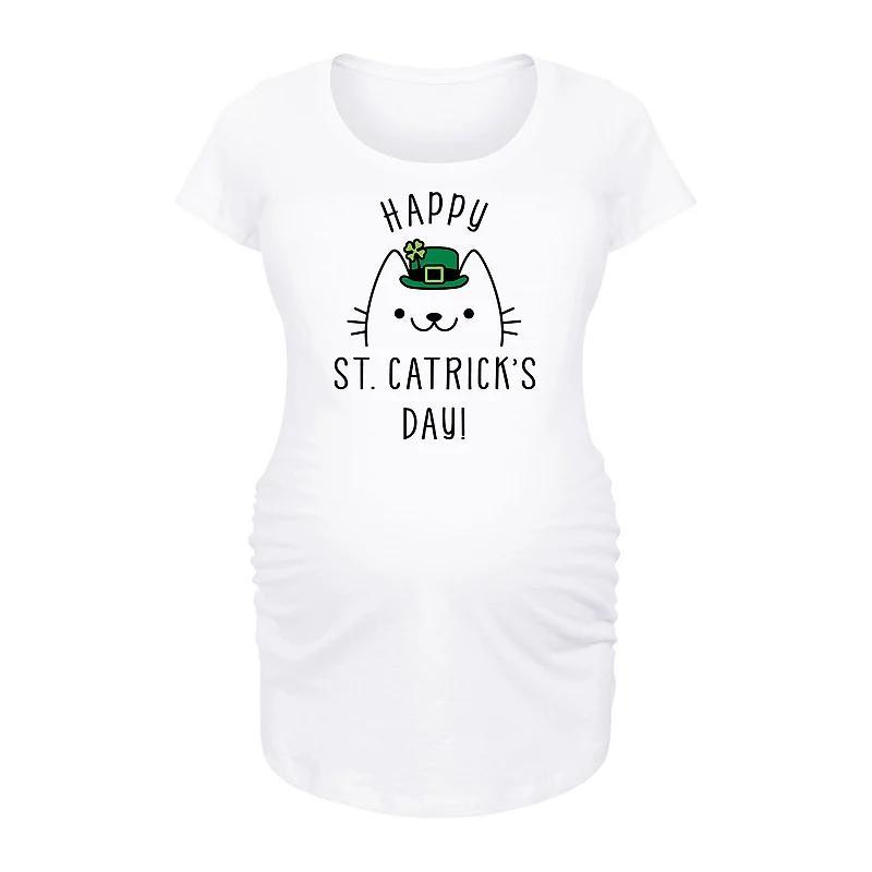 Maternity Peanuts Snoopy Doghouse Ugly Sweater Christmas Graphic Tee, Womens Grey Gray Product Image