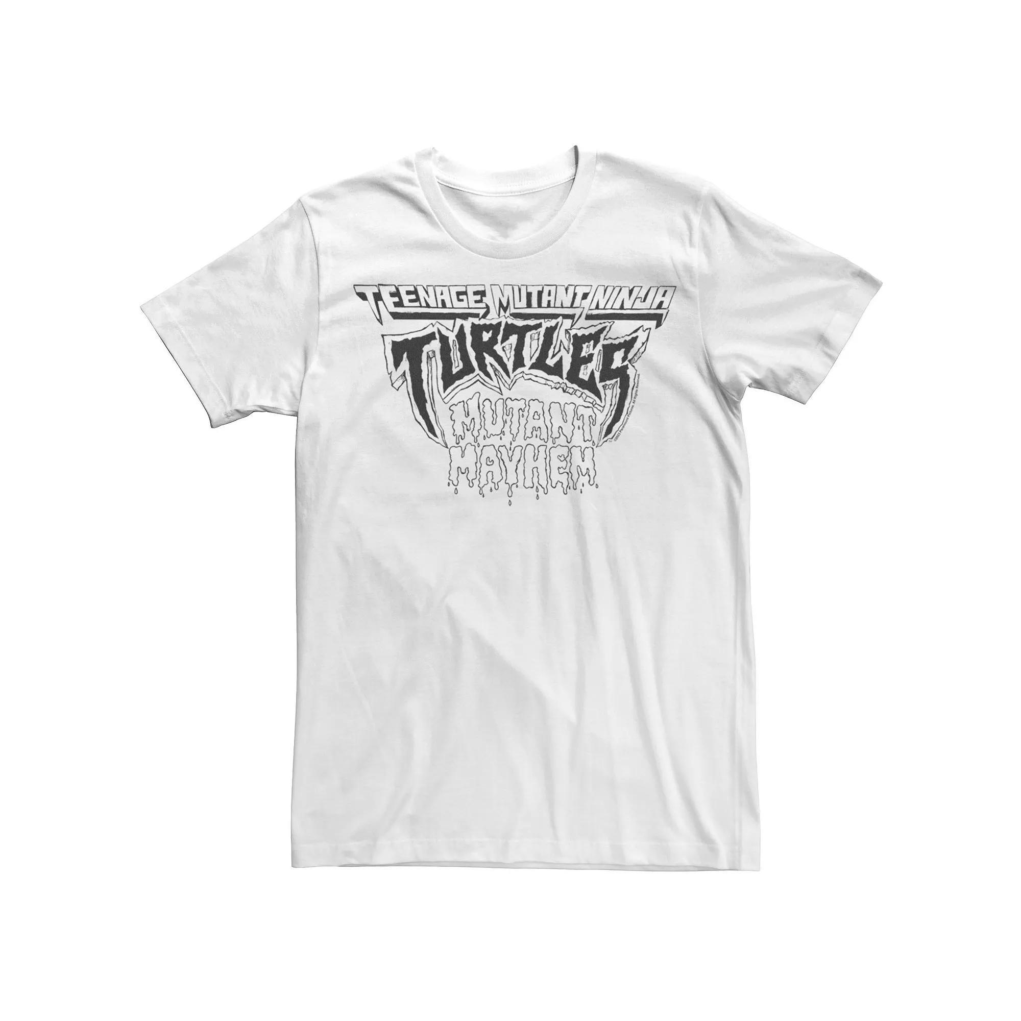 Men's TMNT Mutant Mayhem Logo Graphic Tee, Size: Small, White Product Image