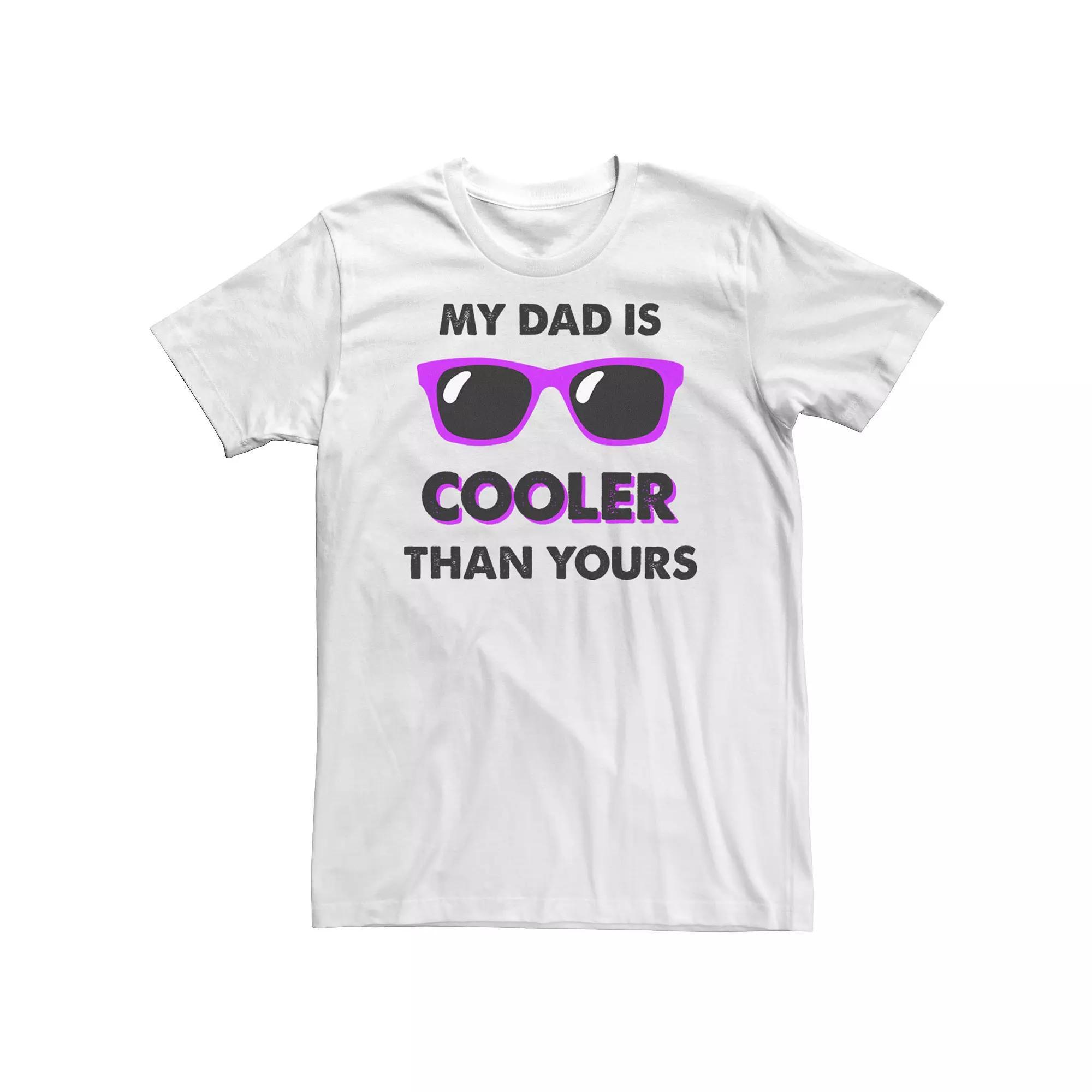 Big & Tall "My Dad is COOLER Than Yours" Father's Day Tee, Men's, Size: 3XL Tall, Athletic Grey Product Image