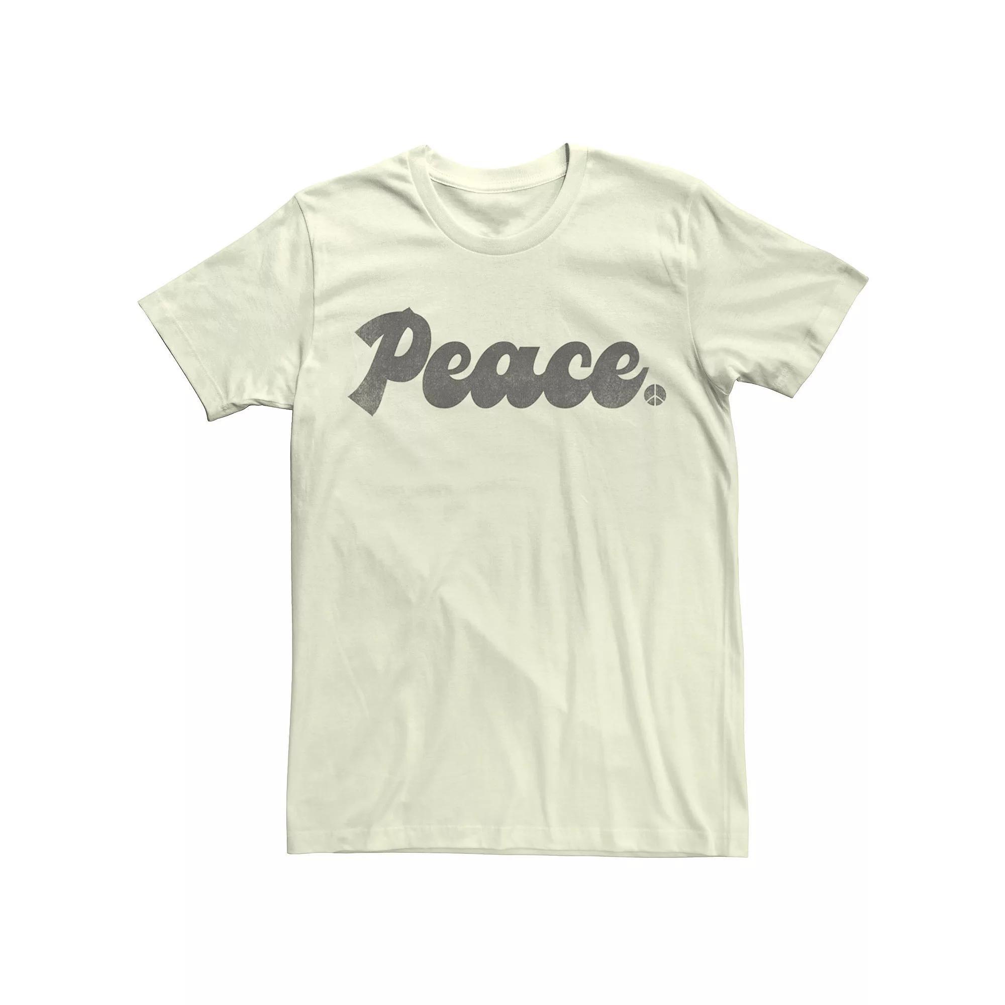 Men's Fifth Sun Peace Retro Tee, Size: Medium, Natural Product Image